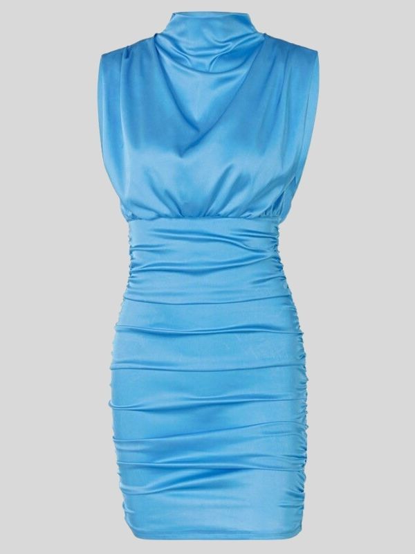 ĐẦM SILK CỔ CAO