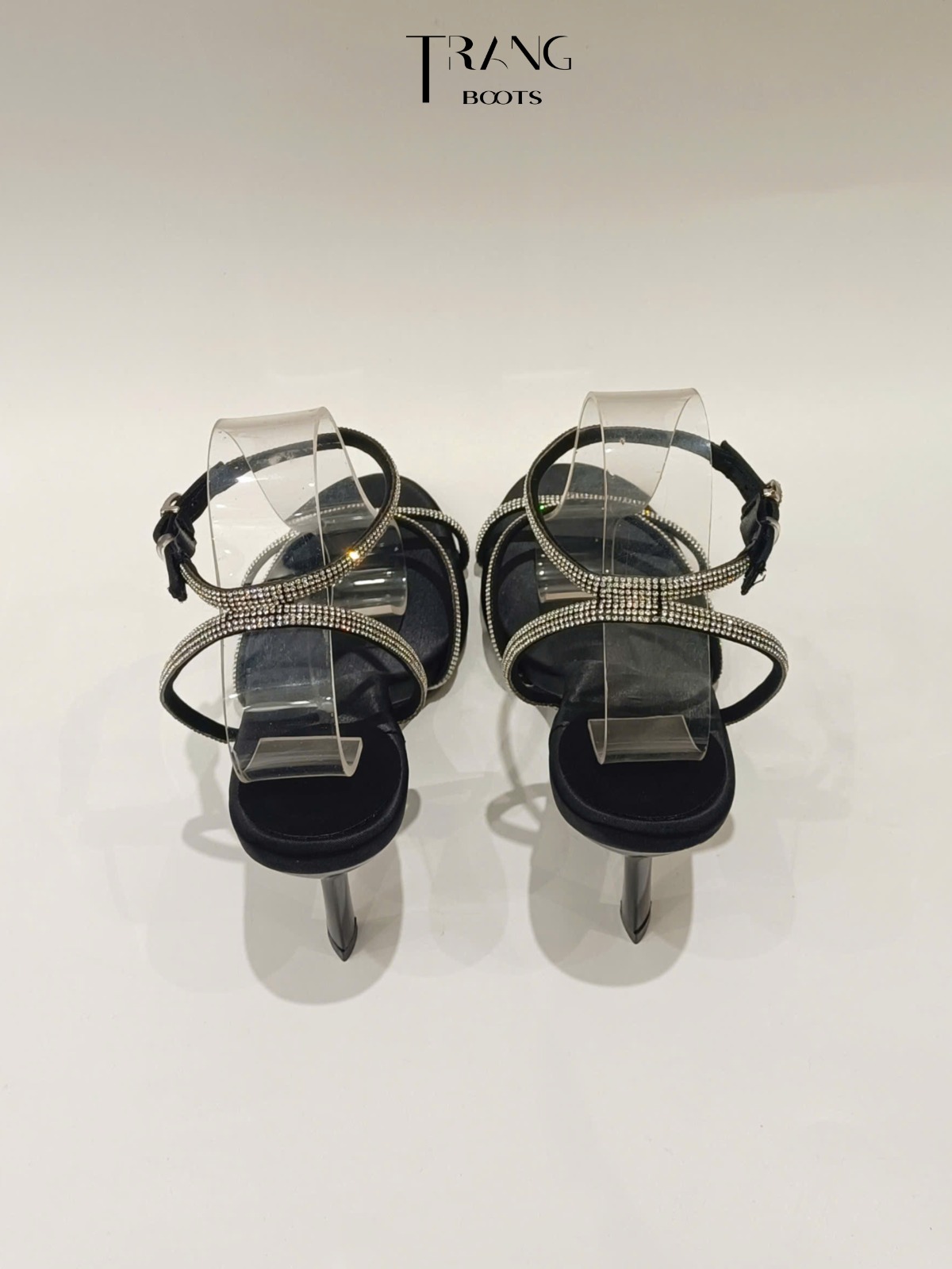 BLUSH - LADY ÉLAN CAO GÓT QUAI CỔ CHÂN ĐÍNH ĐÁ 10CM