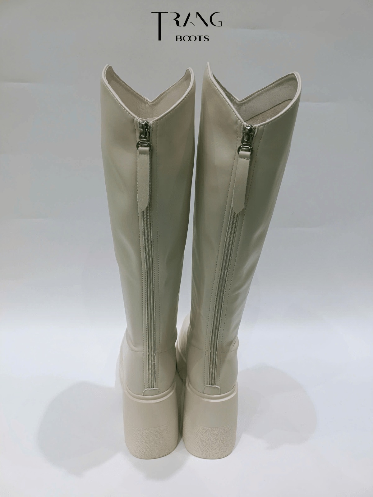KNEE BOOTS PLATFORM CỔ V