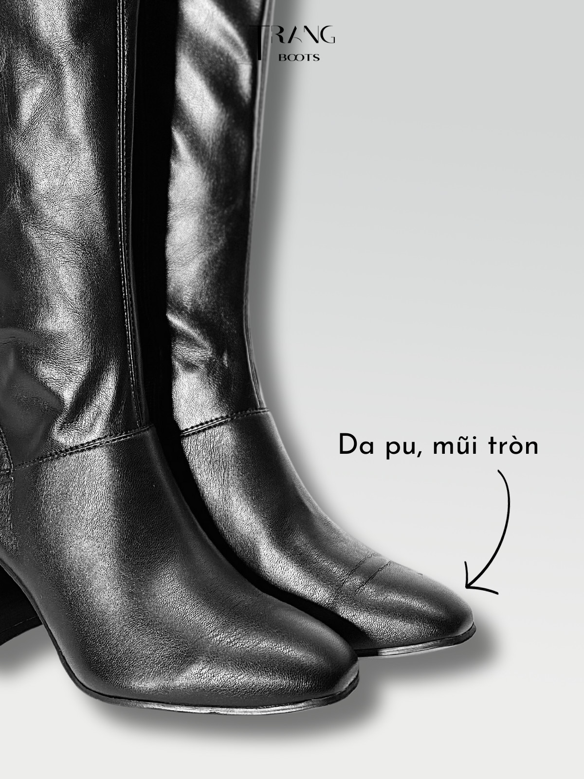 KNEE BOOTS MŨI NHỌN GÓT NHỌN ÁNH BẠC