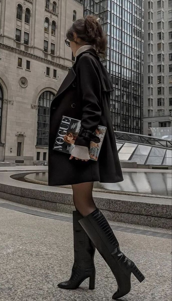 KNEE BOOTS DA BÓNG VÂN RẮN GÓT TRỤ