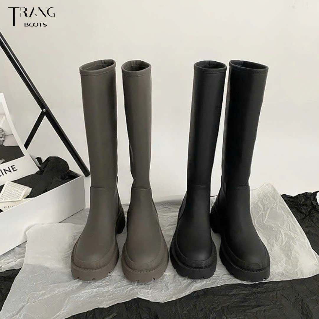 FASHION RUBBERISED BOOTS - BOOTS ỦNG GỐI THỜI TRANG CAO SU