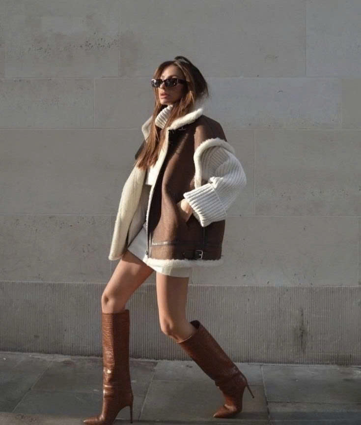 KNEE BOOTS MŨI NHỌN DA RẮN GÓT NHỌN