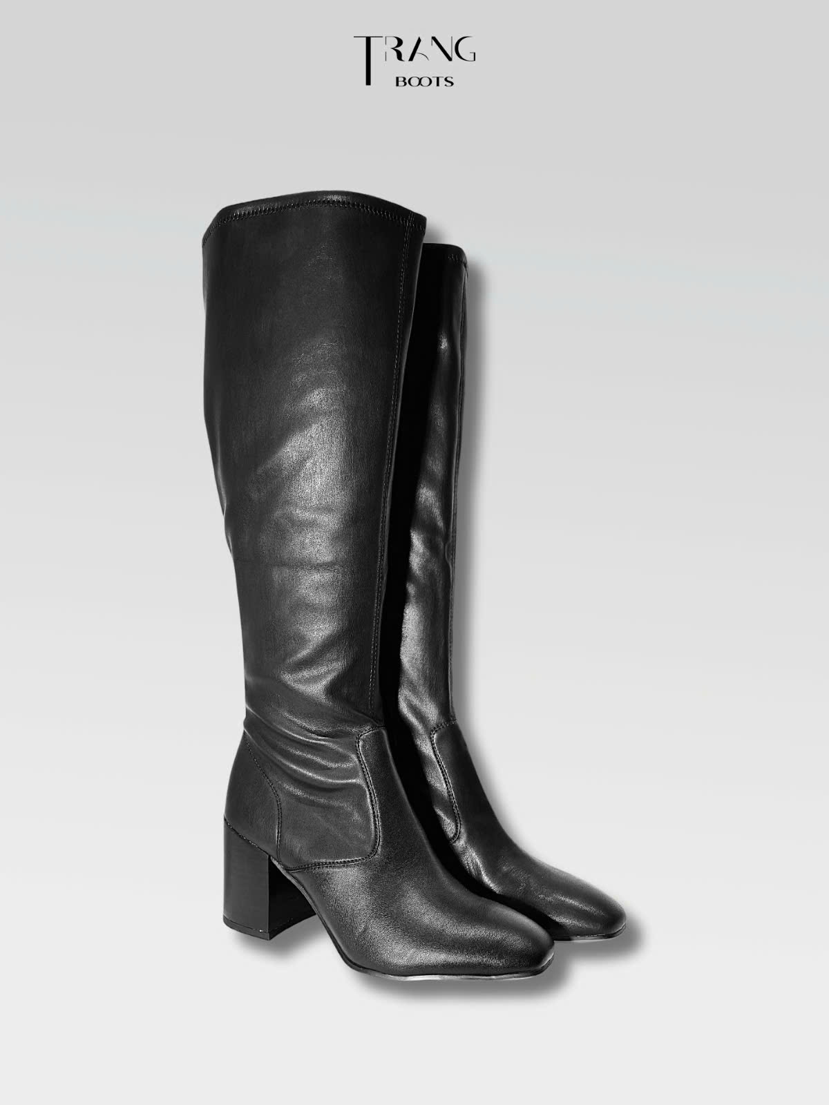 KNEE BOOTS FRANCO SARTO DA MỜ GÓT TRỤ