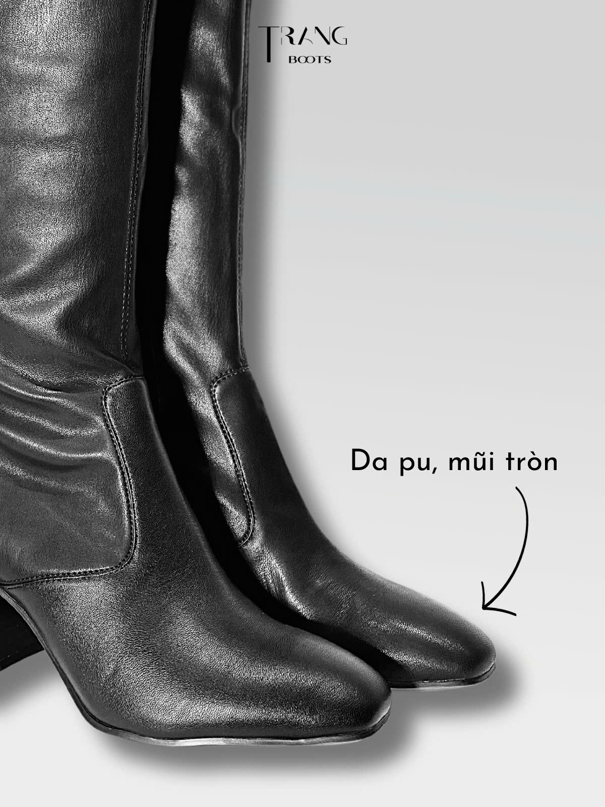 KNEE BOOTS FRANCO SARTO DA MỜ GÓT TRỤ