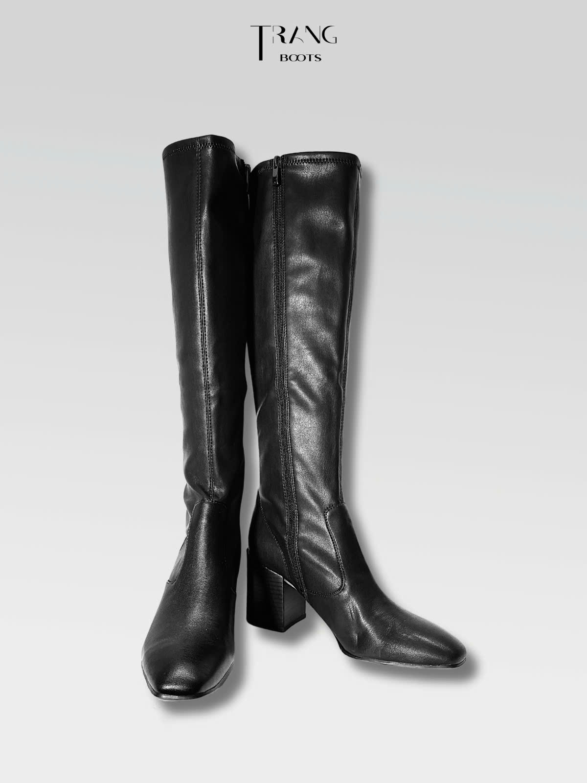 KNEE BOOTS FRANCO SARTO DA MỜ GÓT TRỤ