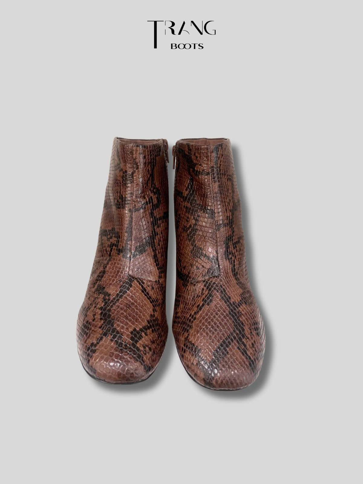 ANKLE BOOTS NÂU DA RẮN