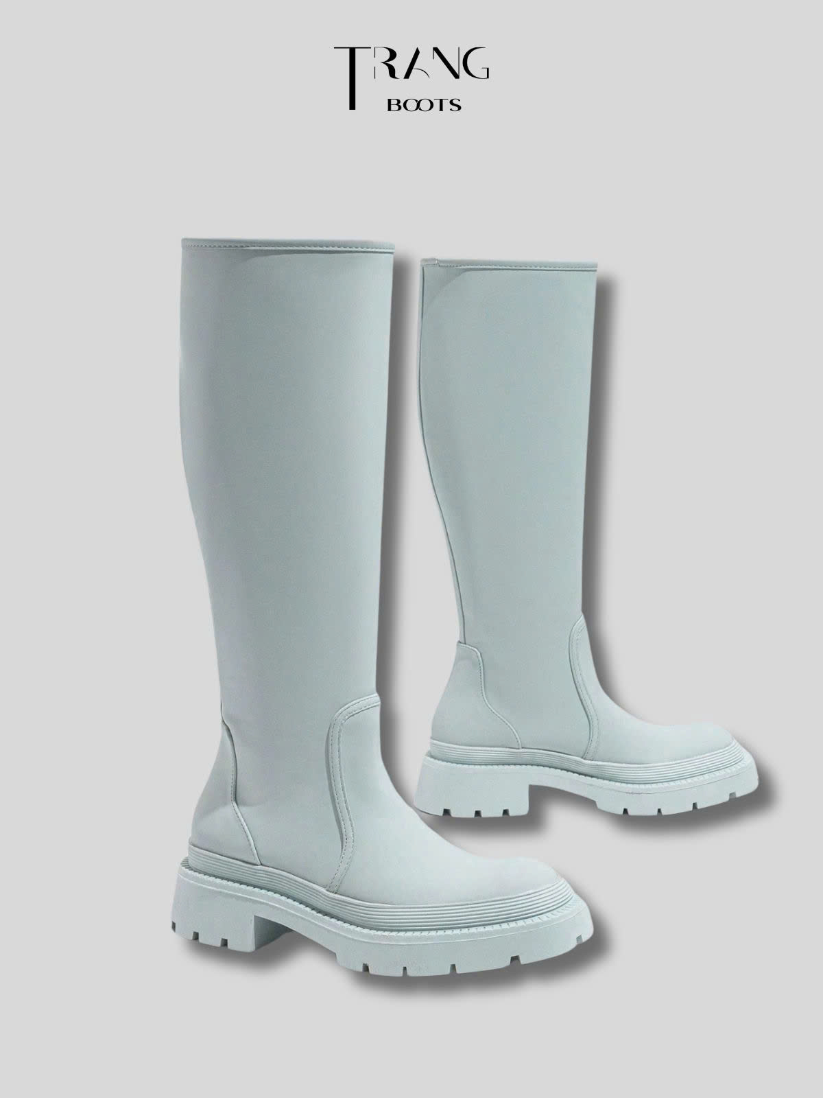 RUBBERISED BOOTS - BOOTS ỦNG GỐI THỜI TRANG CAO SU