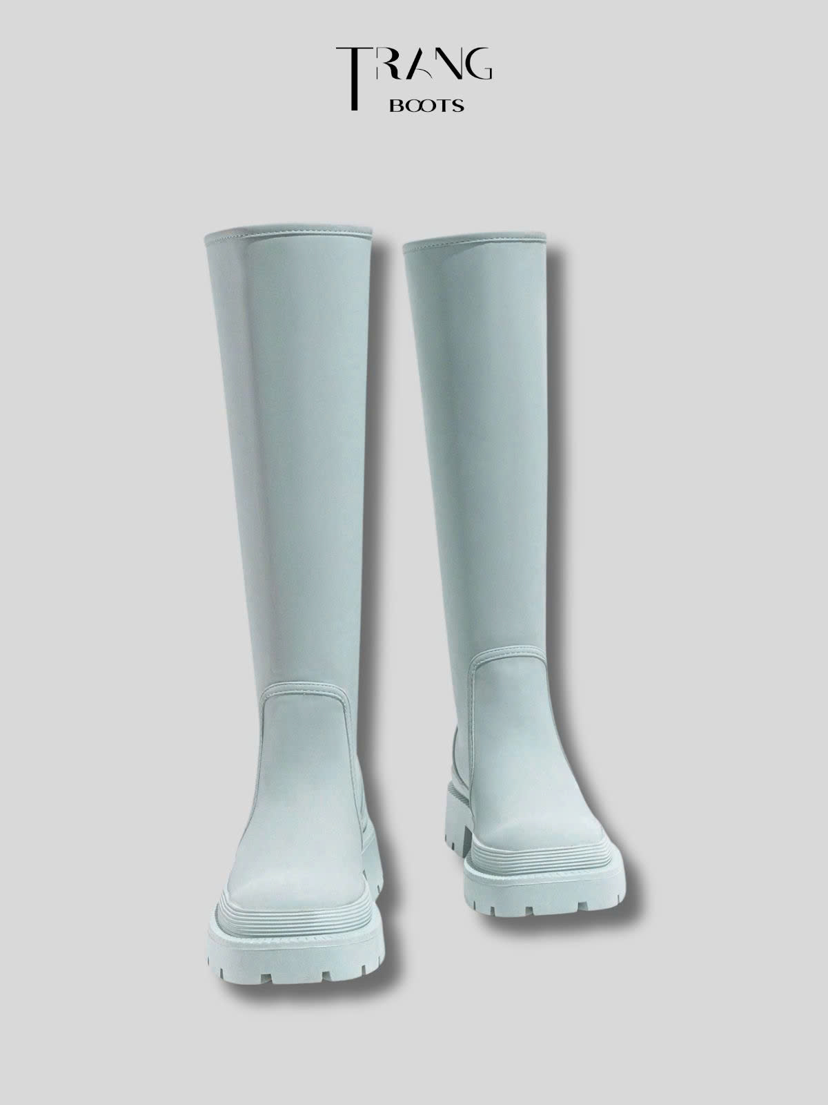 RUBBERISED BOOTS - BOOTS ỦNG GỐI THỜI TRANG CAO SU