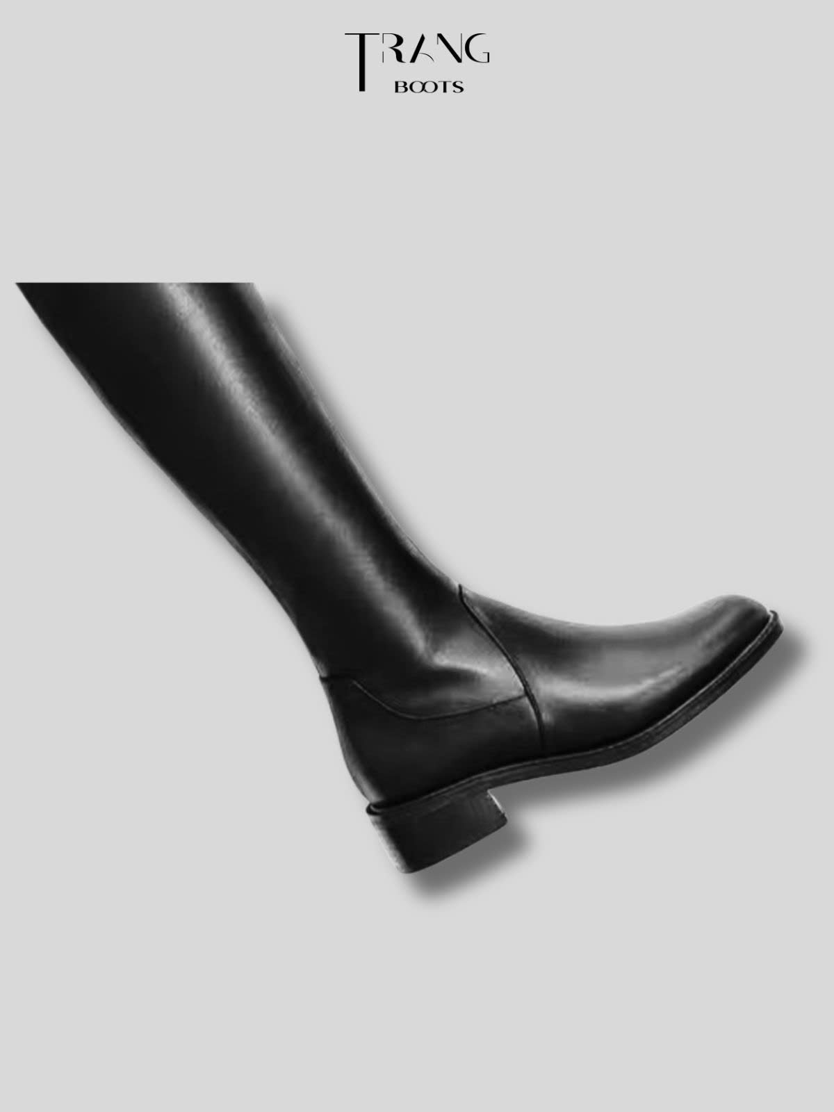 LEATHER OVER KNEE BOOTS - BOOTS DÀI ĐẾN ĐÙI DÁNG BỆT