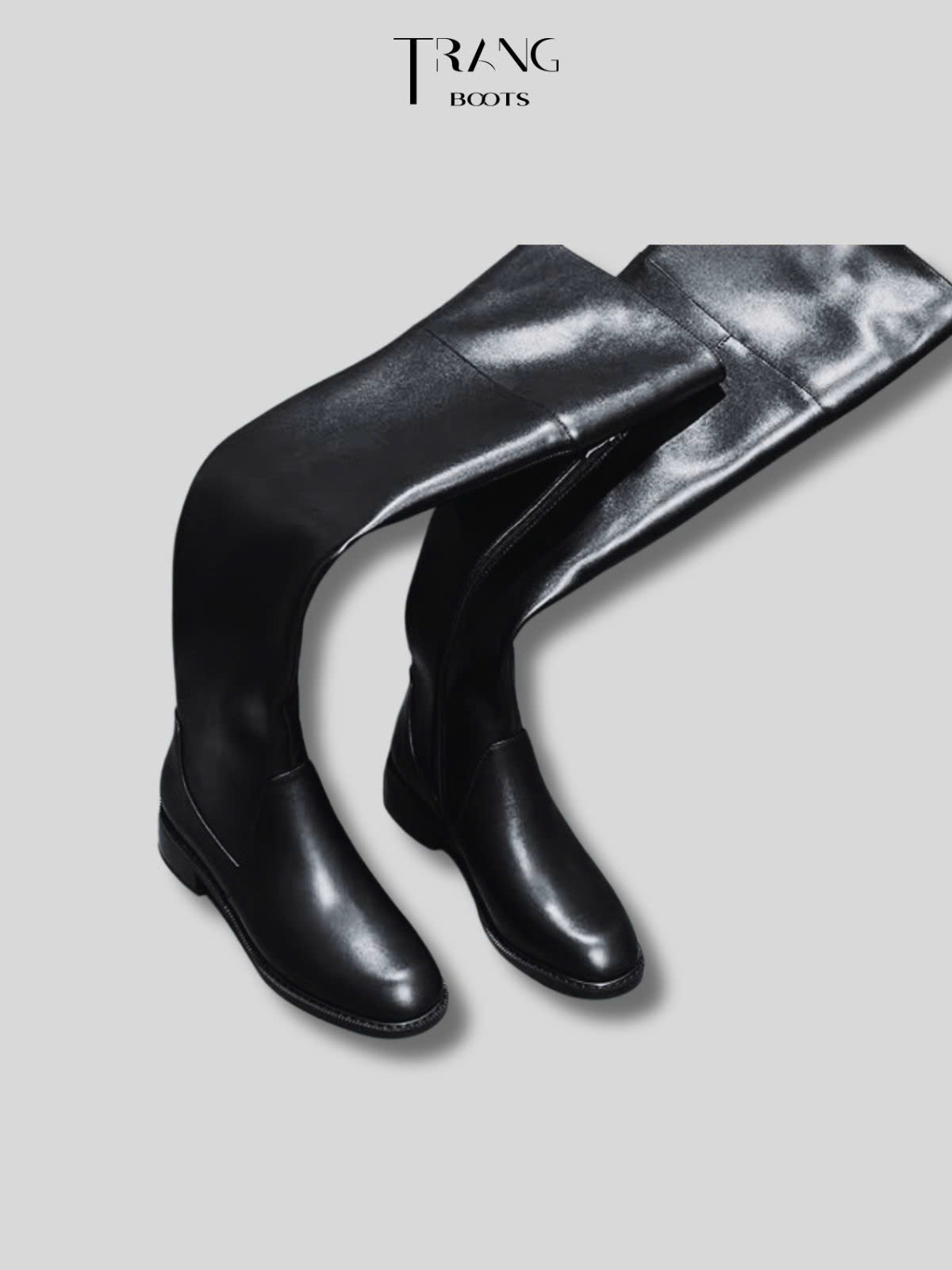 LEATHER OVER KNEE BOOTS - BOOTS DÀI ĐẾN ĐÙI DÁNG BỆT