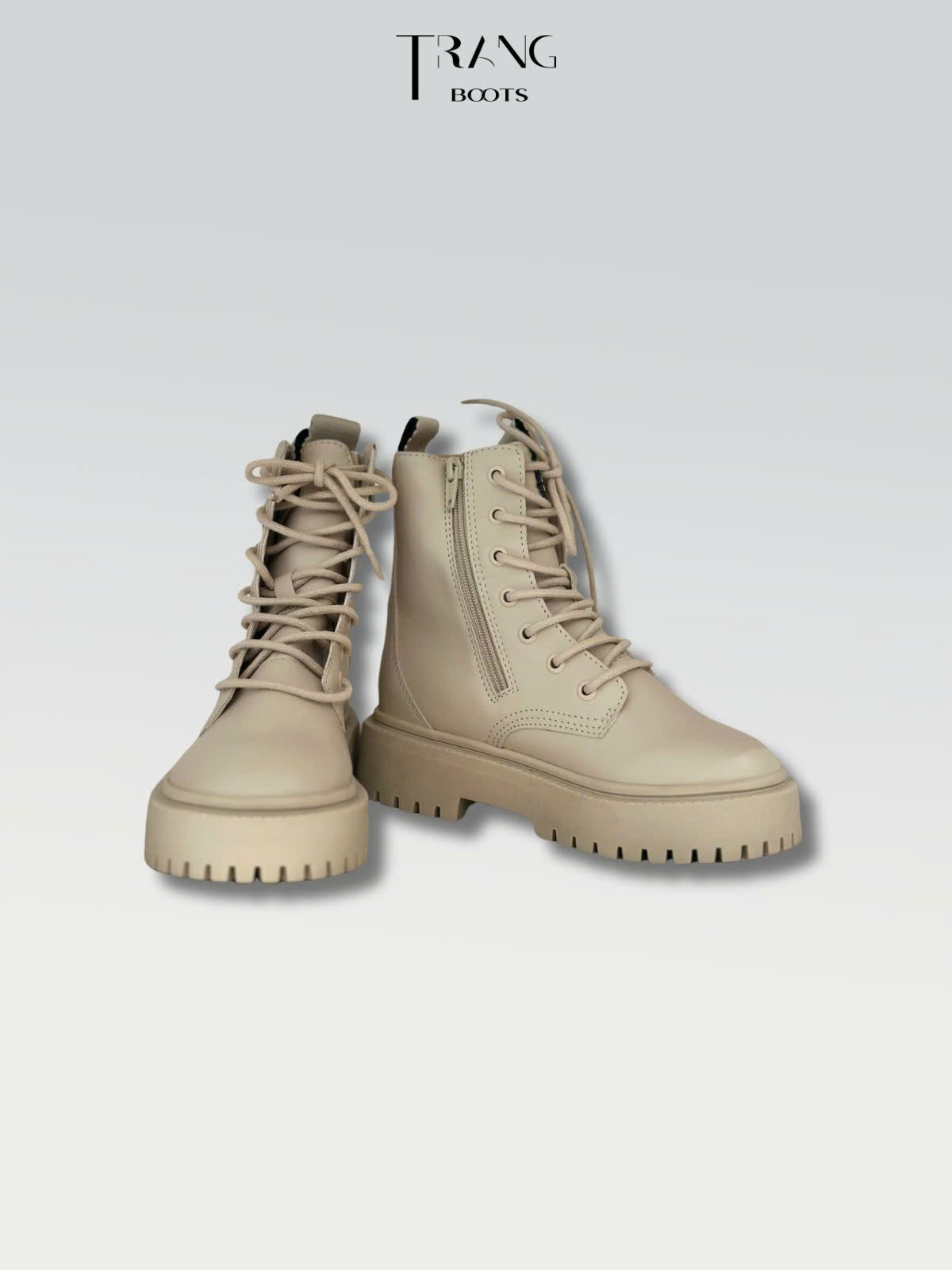 BOOTS TRẺ EM CHIẾN BINH MÀU KEM