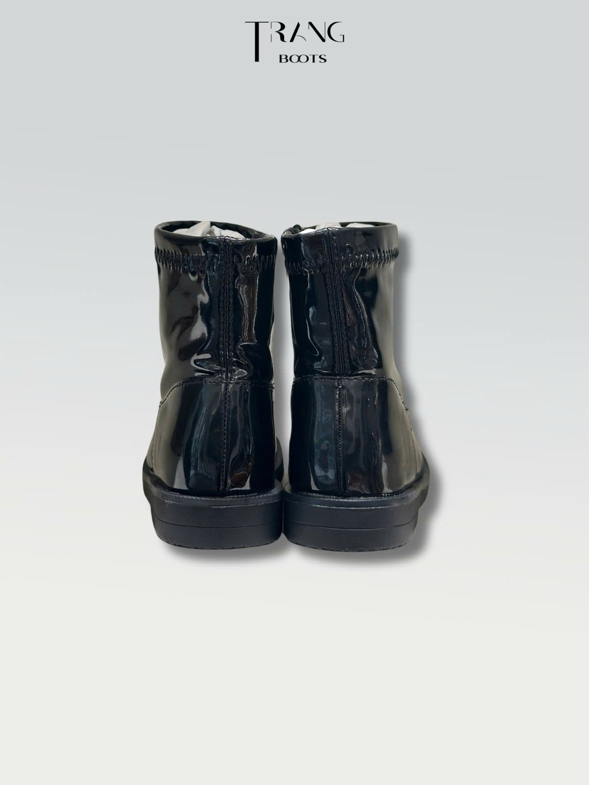 BOOTS TRẺ EM DA BÓNG MÀU ĐEN