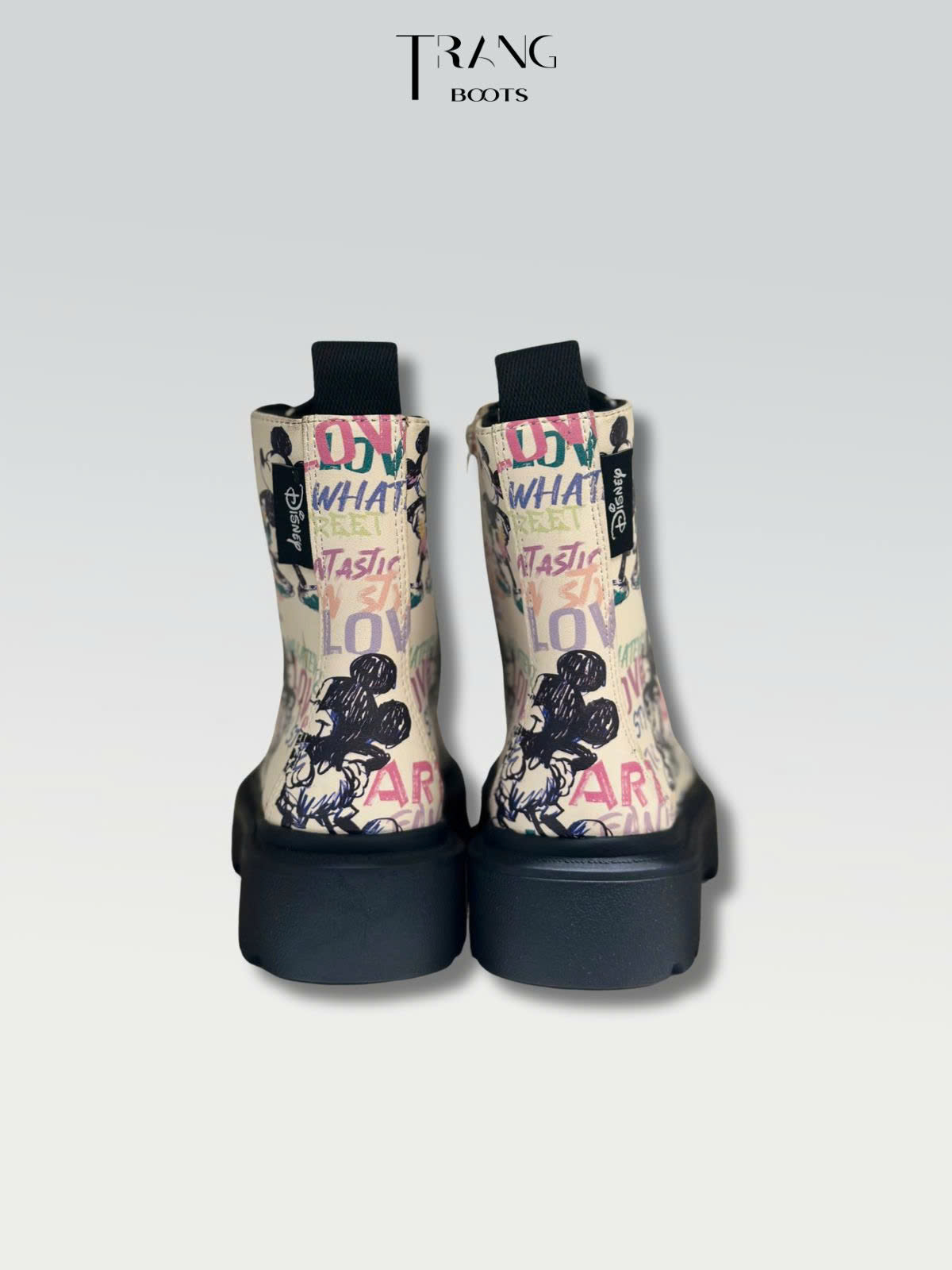 BOOTS TRẺ EM ZARA HỌA TIẾT CHUỘT MICKEY