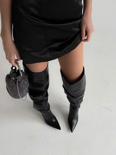 OVER KNEE BOOTS GÓT TRỤ PHOM NHÚN
