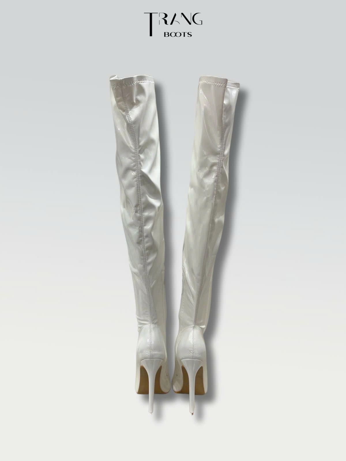 OVER KNEE BOOTS GÓT NHỌN FORM ÔM DA BÓNG