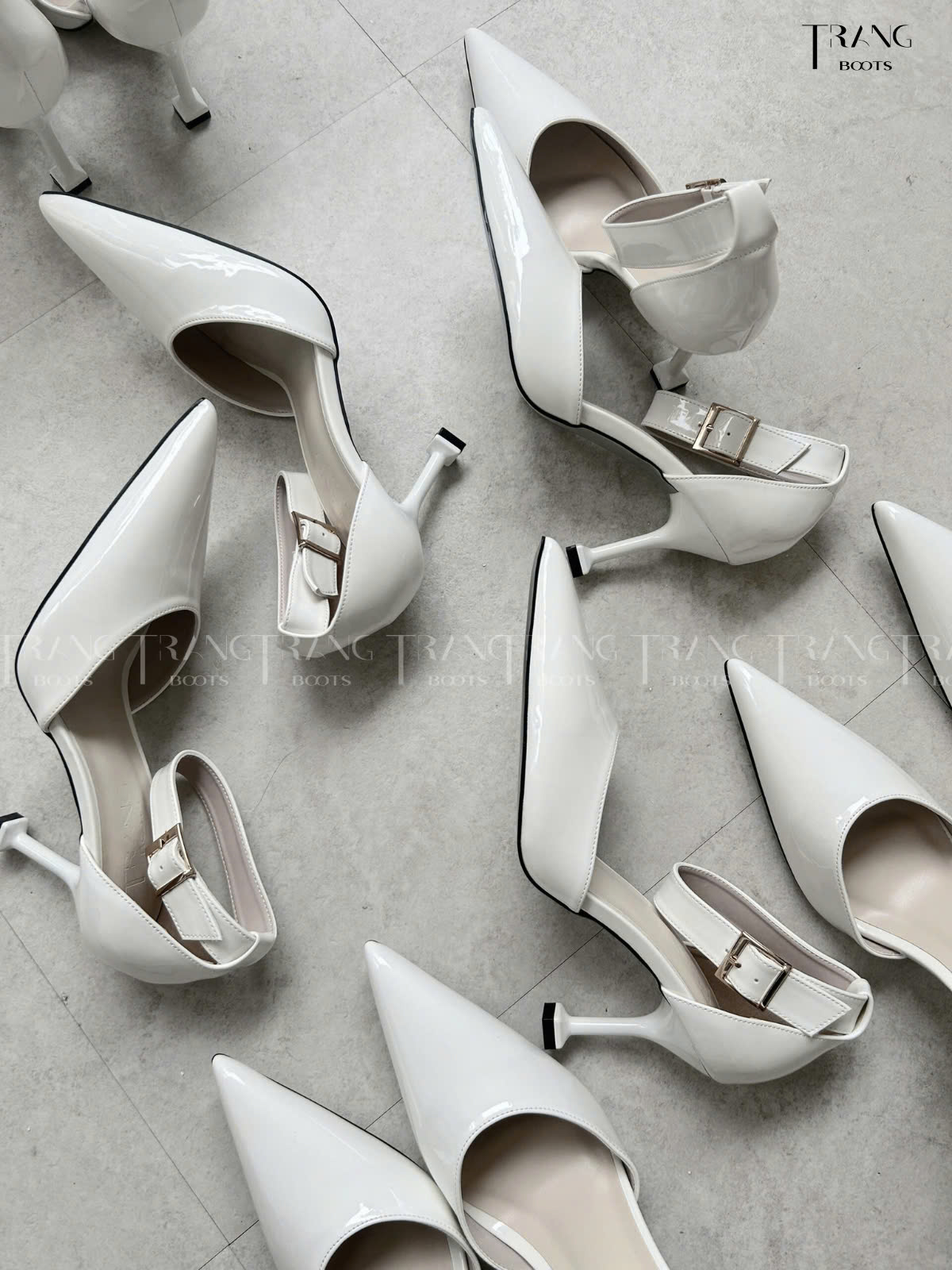 LISA PHIÊN BẢN 1.0- GIÀY CAO GÓT MŨI NHỌN QUAI CÀI DÁNG DÀI LISA 1.0