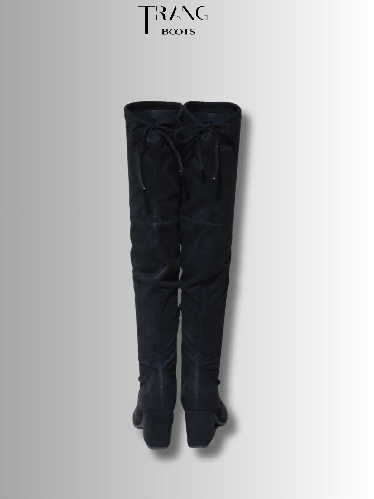 OVER KNEE BOOTS DA LỘN MÀU ĐEN