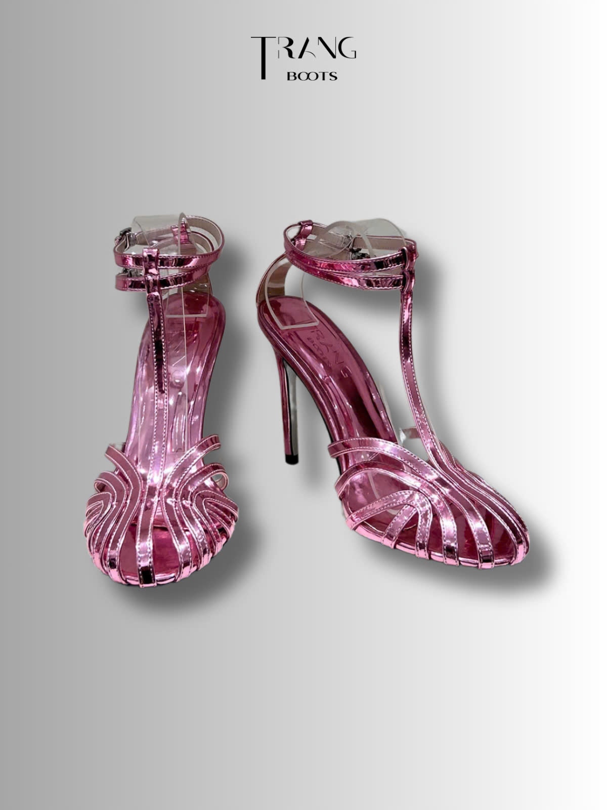 SANDAL GIÀY CAO GÓT NỮ QUAI MẢNH SANG TRỌNG - AMANDA