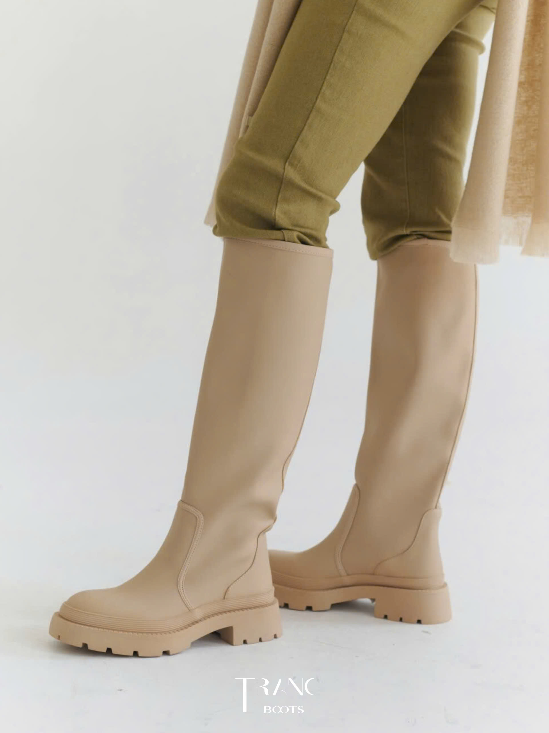 RUBBERISED BOOTS - BOOTS ỦNG GỐI THỜI TRANG CAO SU