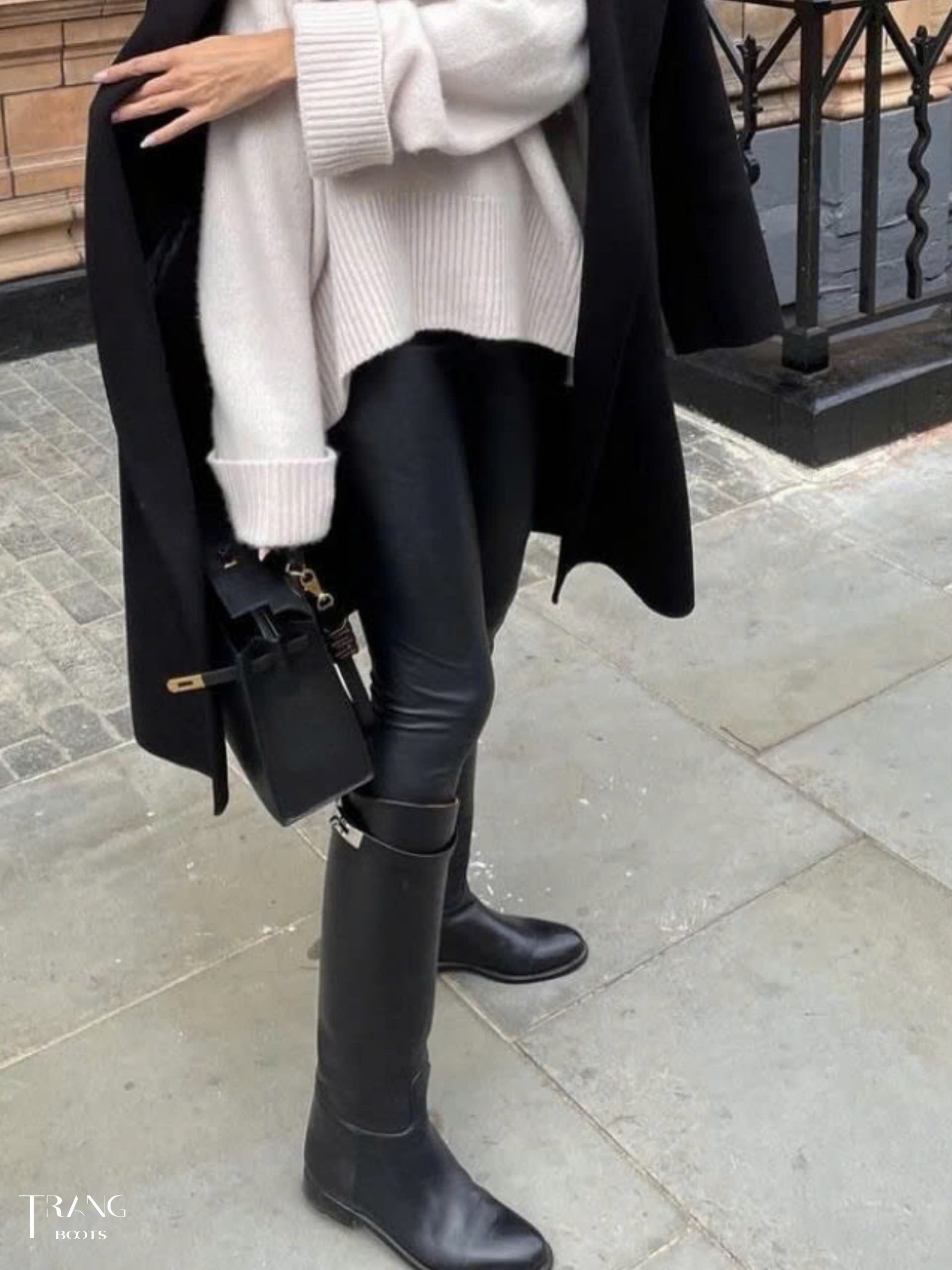 UGG LEATHER BOOTS - BOOTS ỦNG ĐẾN GỐI BỆT BẰNG DA