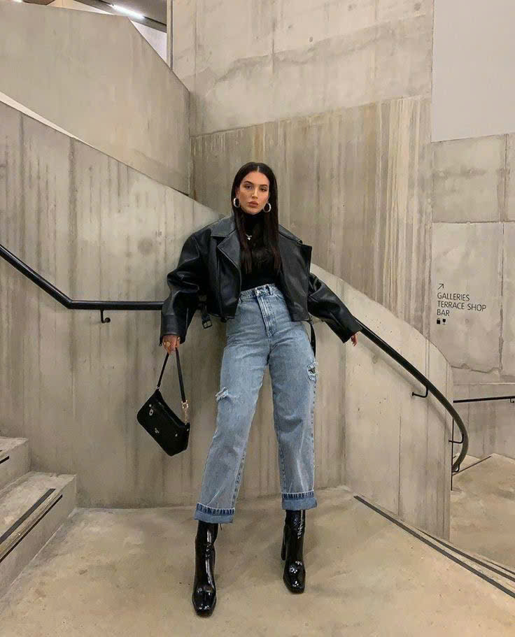 ANKLE BOOTS ZARA ĐẾ TRỤ DA BÓNG