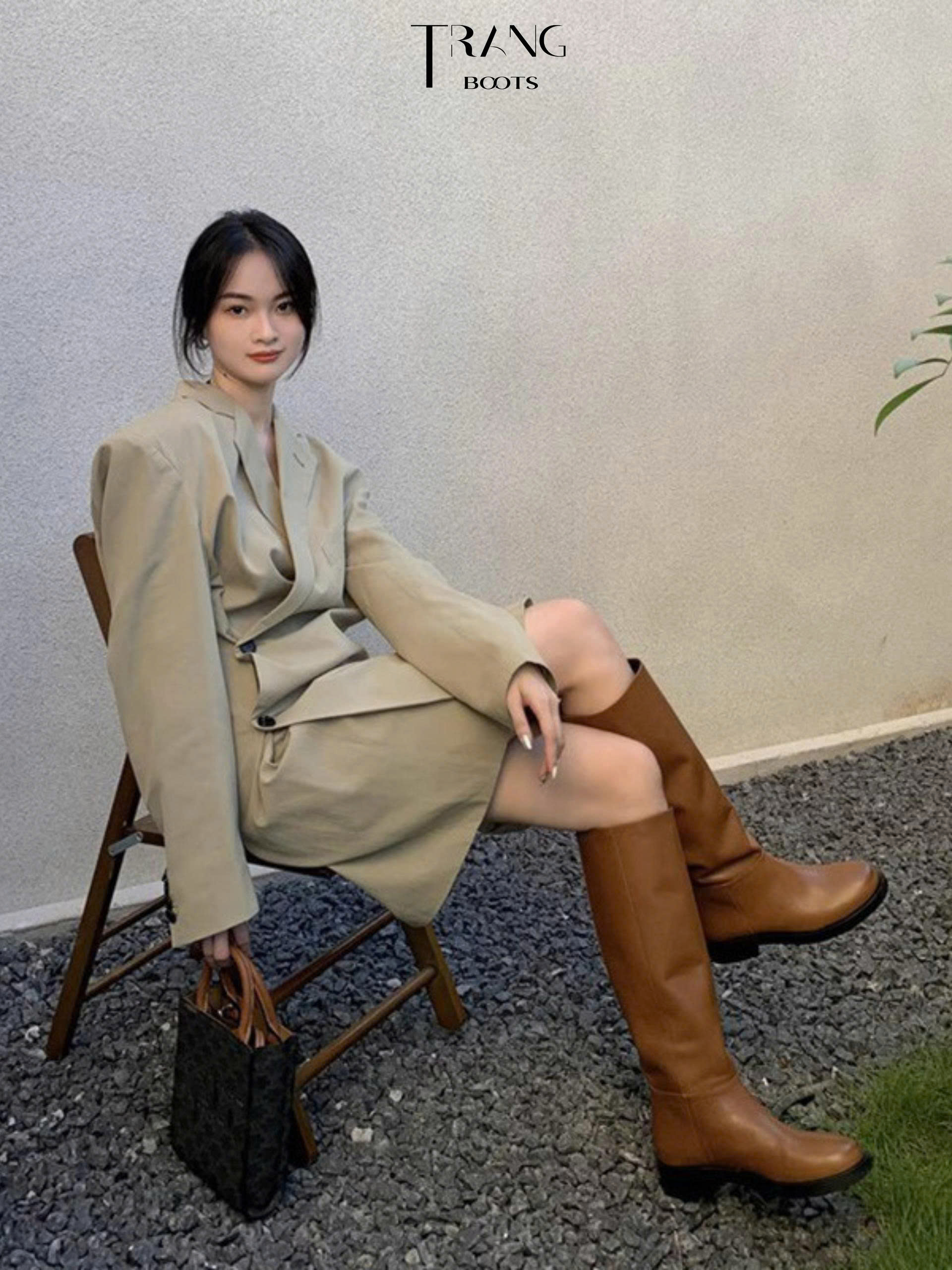 KNEE BOOTS BỆT DA MỜ