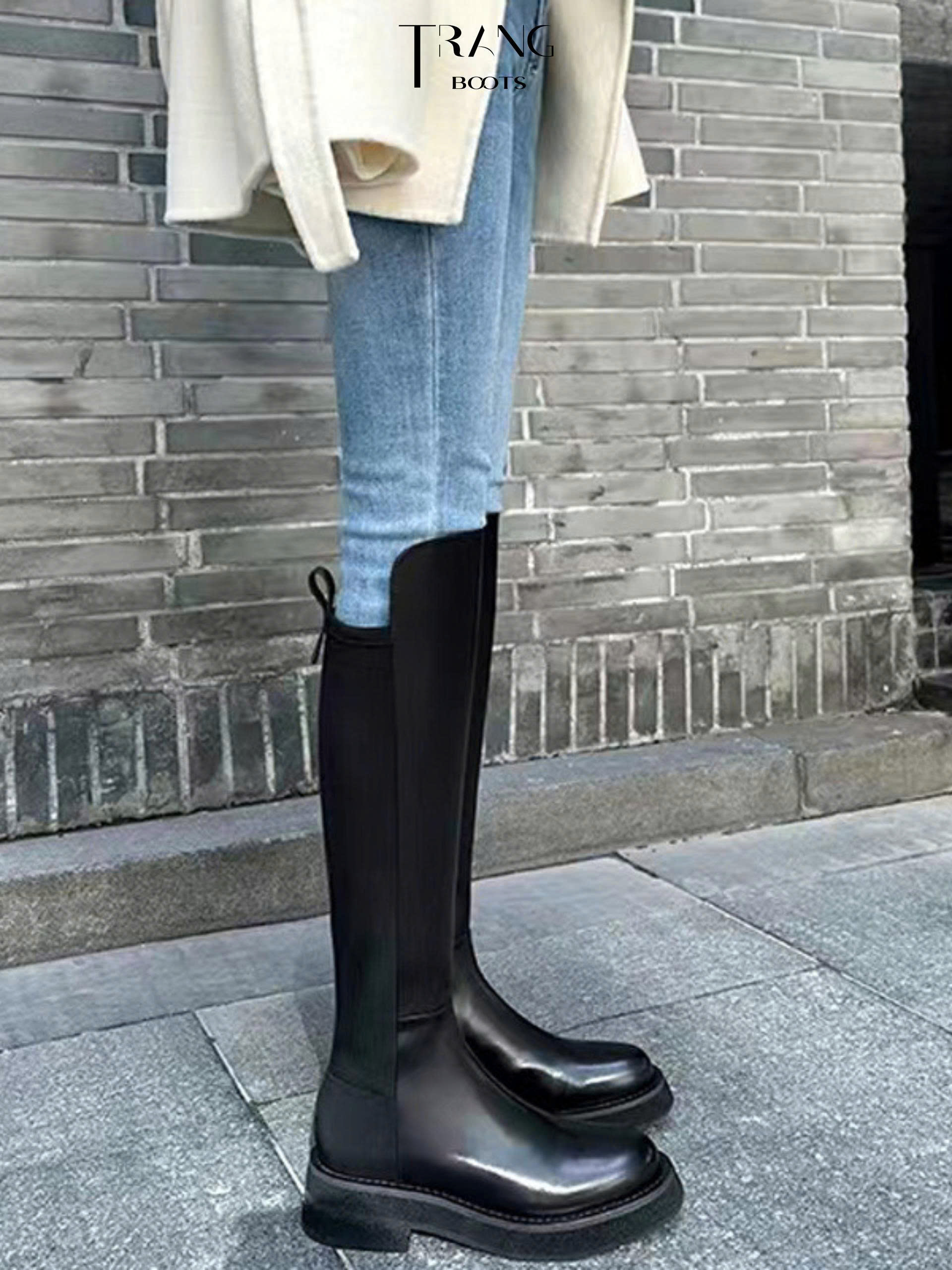 KNEE BOOTS ĐẾ BỆT BASIC
