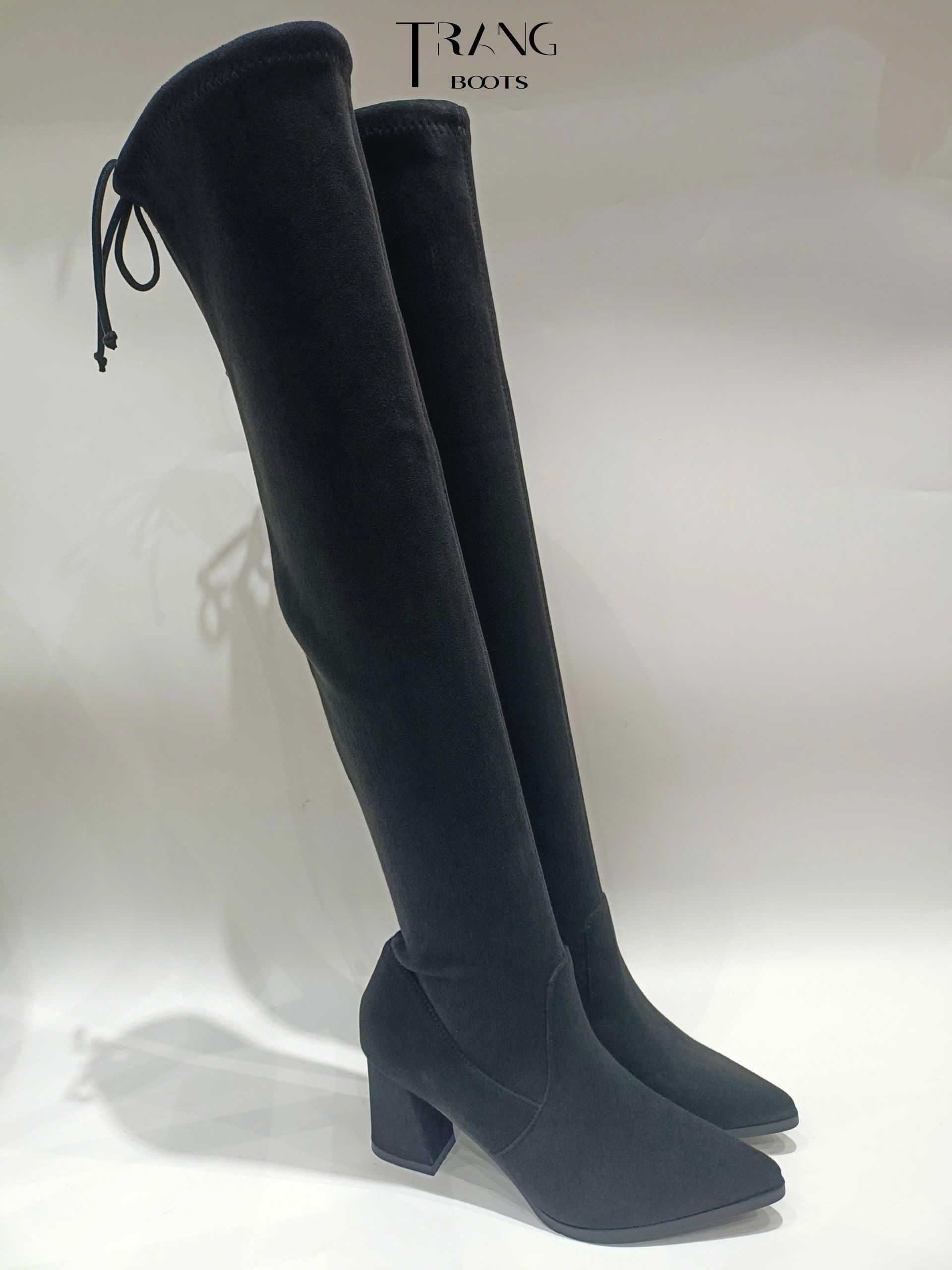 OVER KNEE BOOTS DA LỘN GÓT TRỤ 7CM
