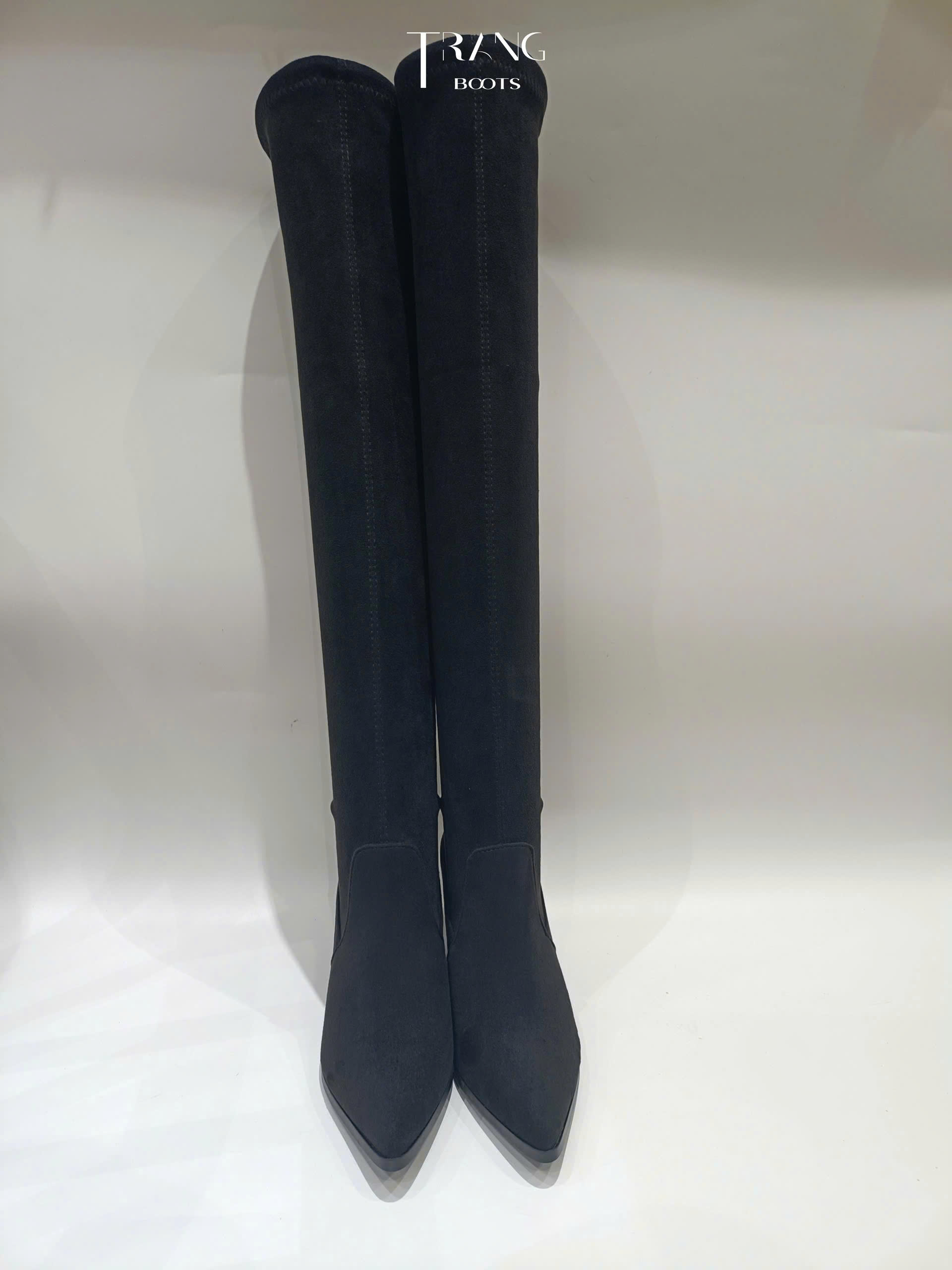 OVER KNEE BOOTS DA LỘN GÓT TRỤ 7CM