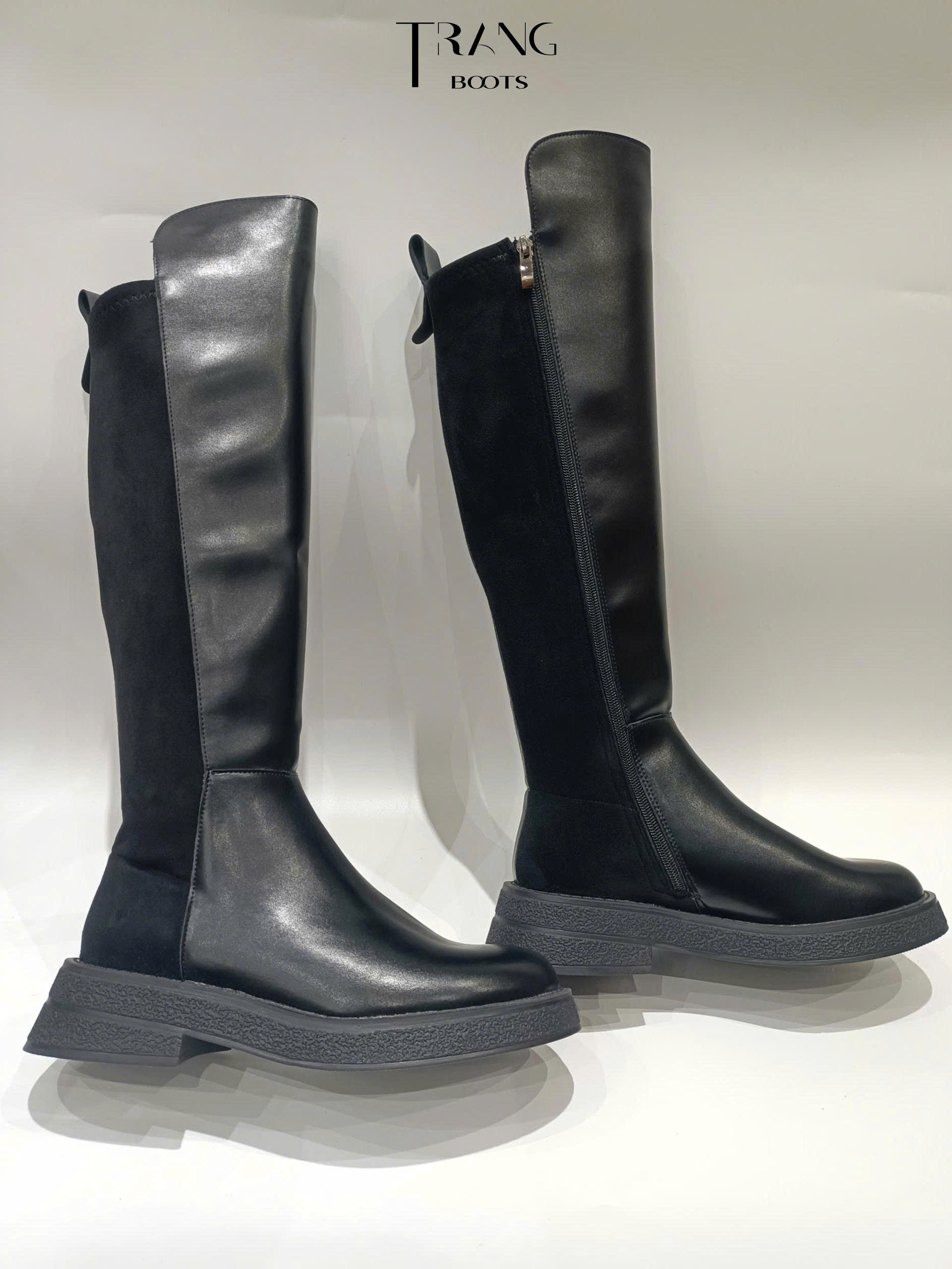 KNEE BOOTS ĐẾ BỆT BASIC