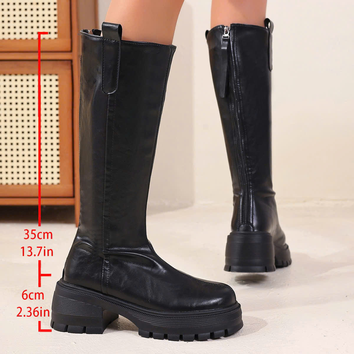 KNEE BOOTS ĐẾ DÀY