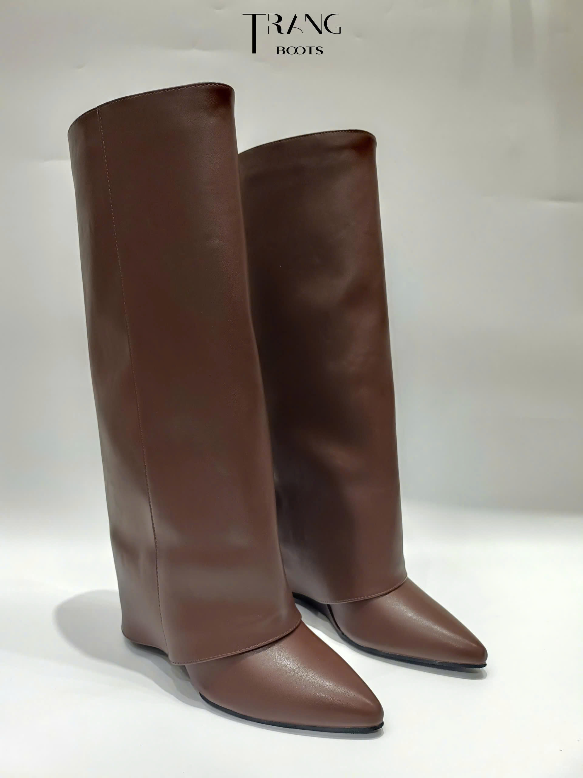 KNEE BOOTS ỐNG LẬT ĐẾ XUỒNG