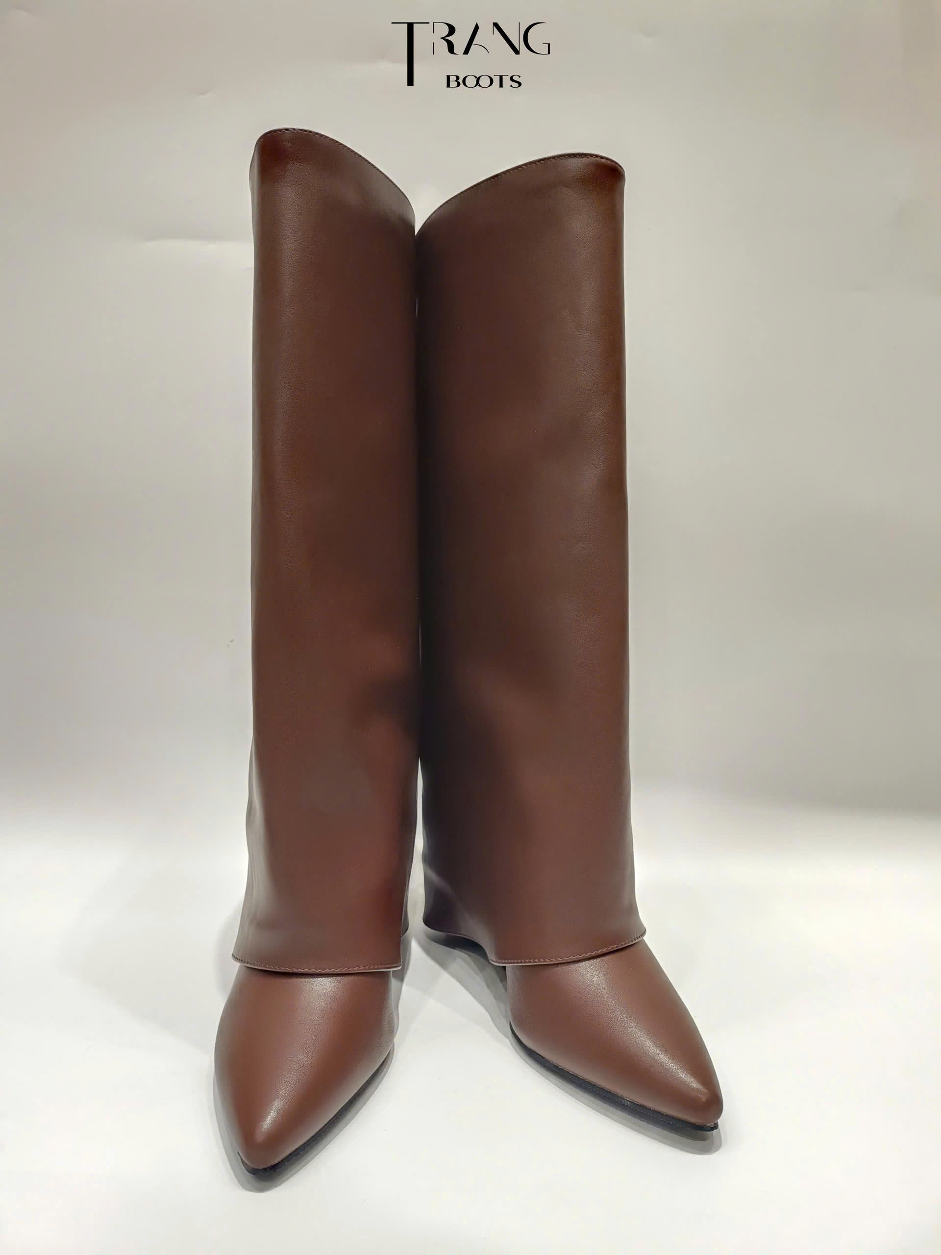 KNEE BOOTS ỐNG LẬT ĐẾ XUỒNG