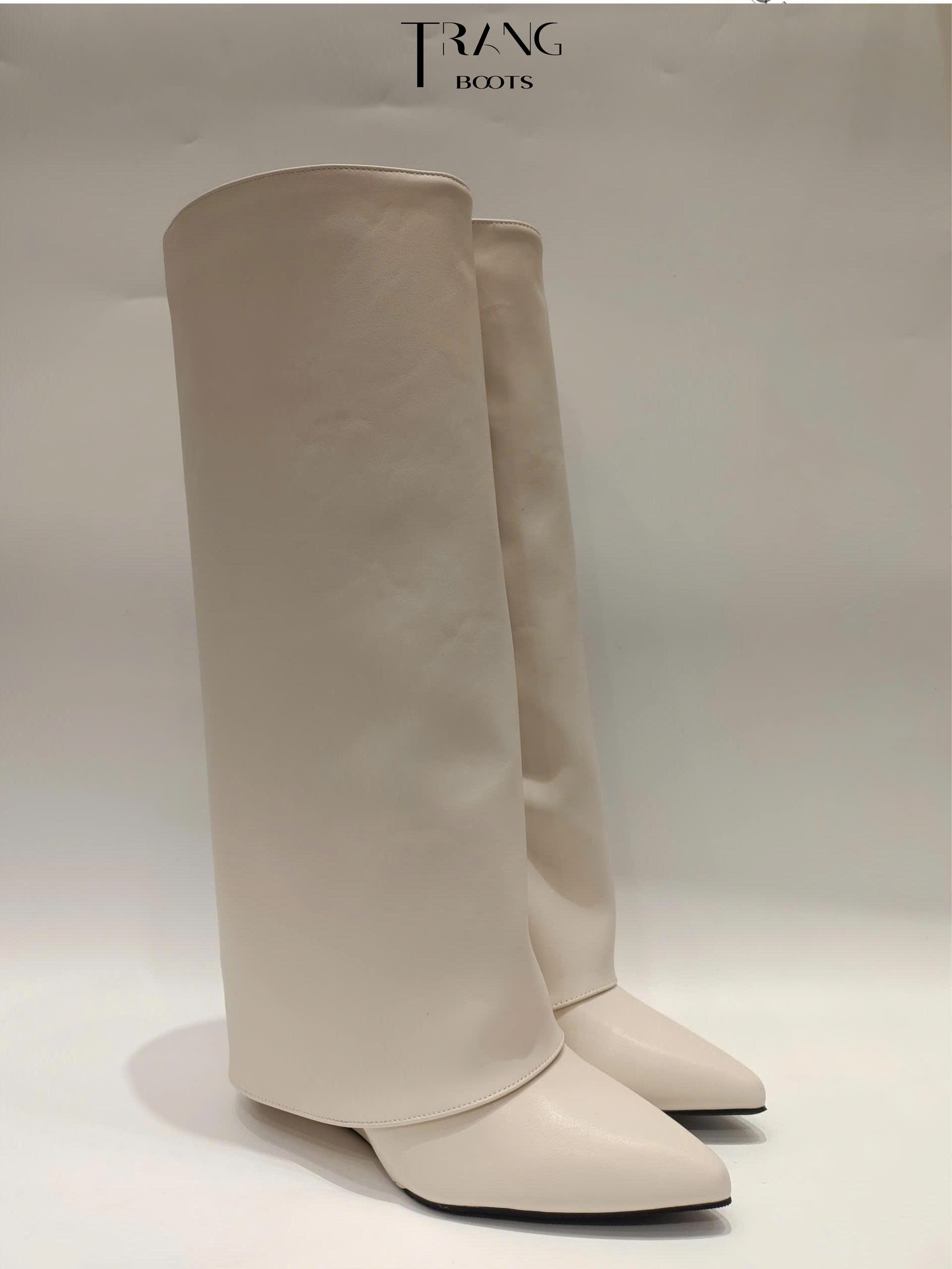 KNEE BOOTS ỐNG LẬT ĐẾ XUỒNG