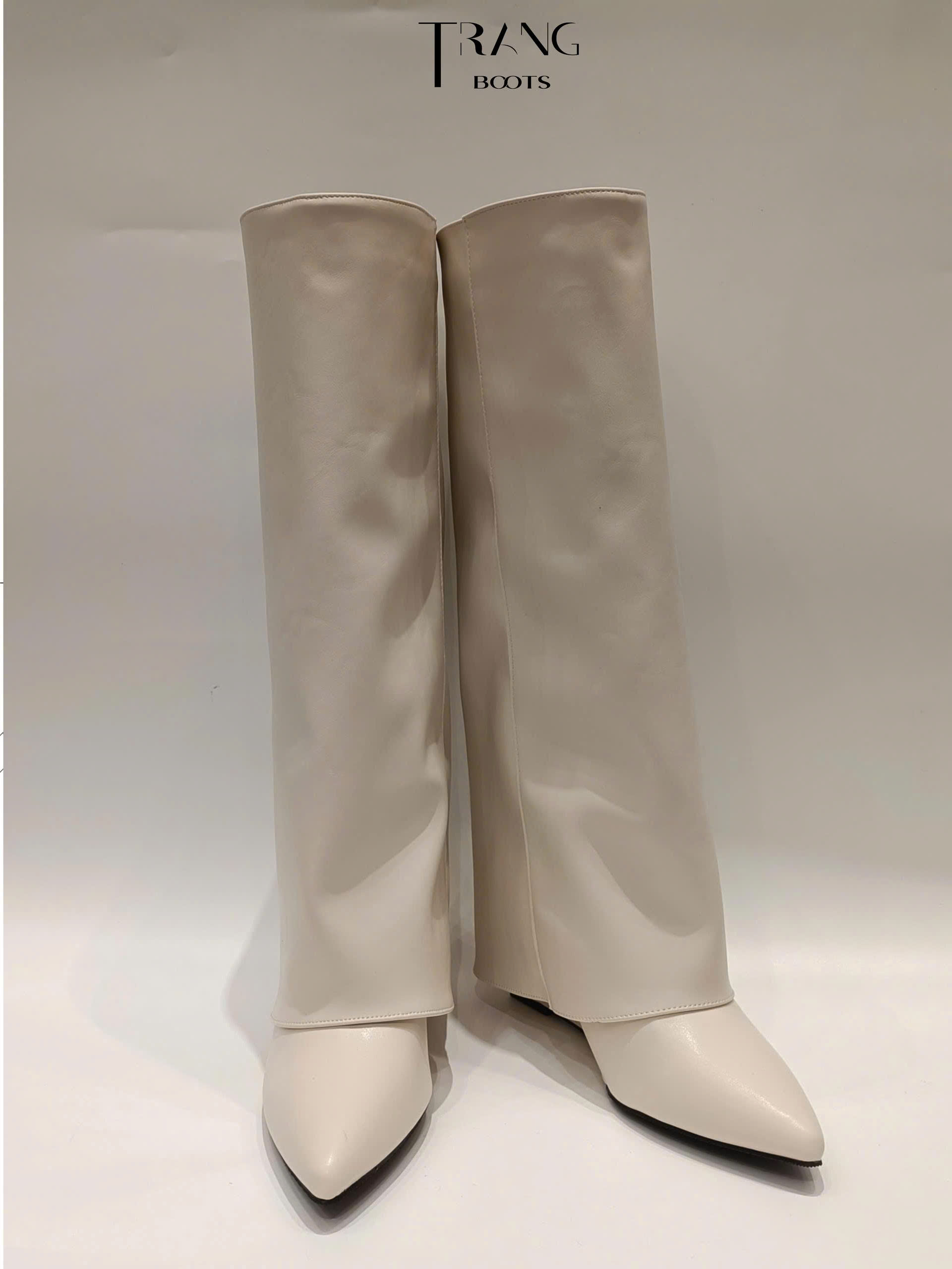 KNEE BOOTS ỐNG LẬT ĐẾ XUỒNG
