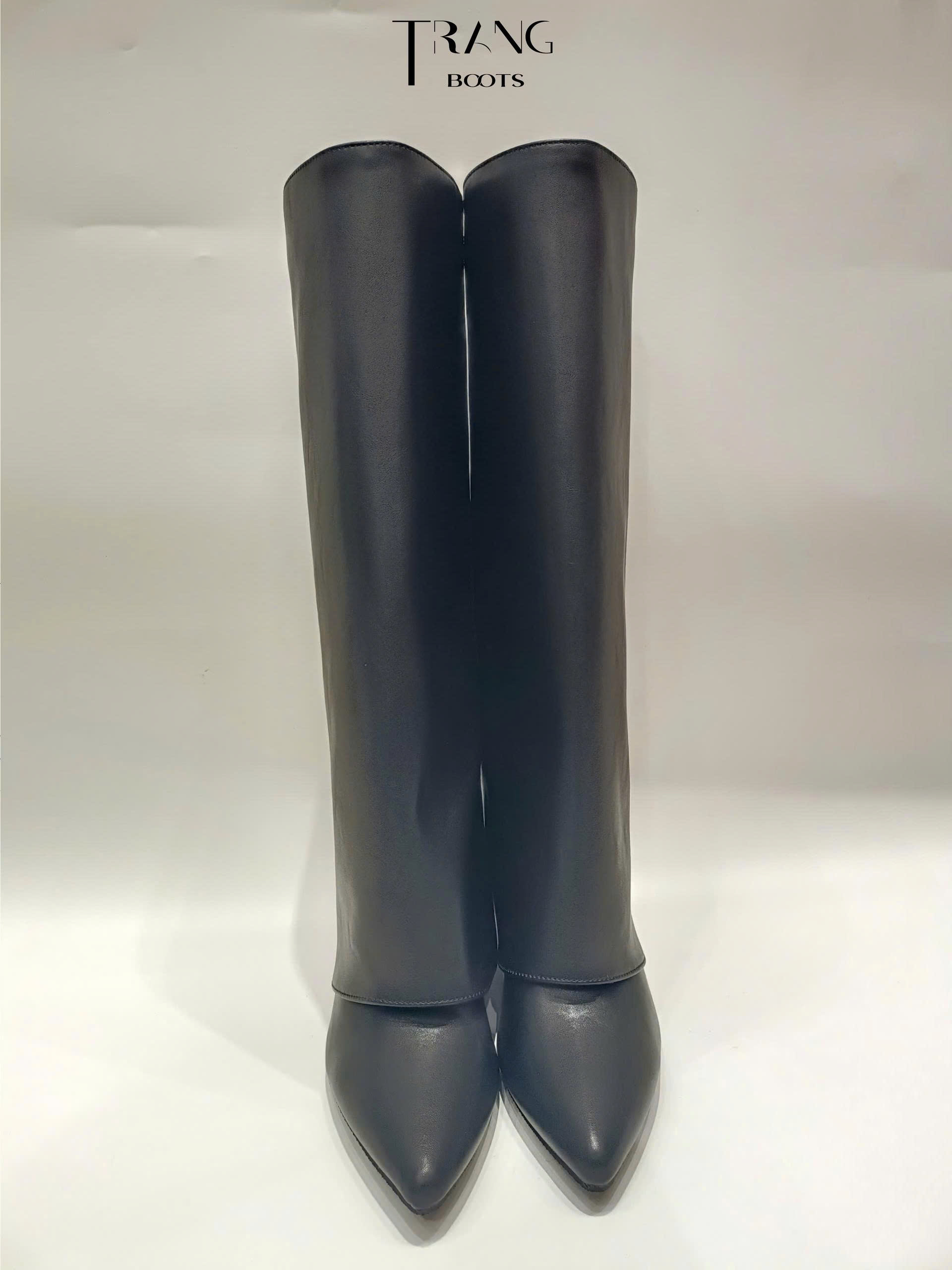 KNEE BOOTS ỐNG LẬT ĐẾ XUỒNG