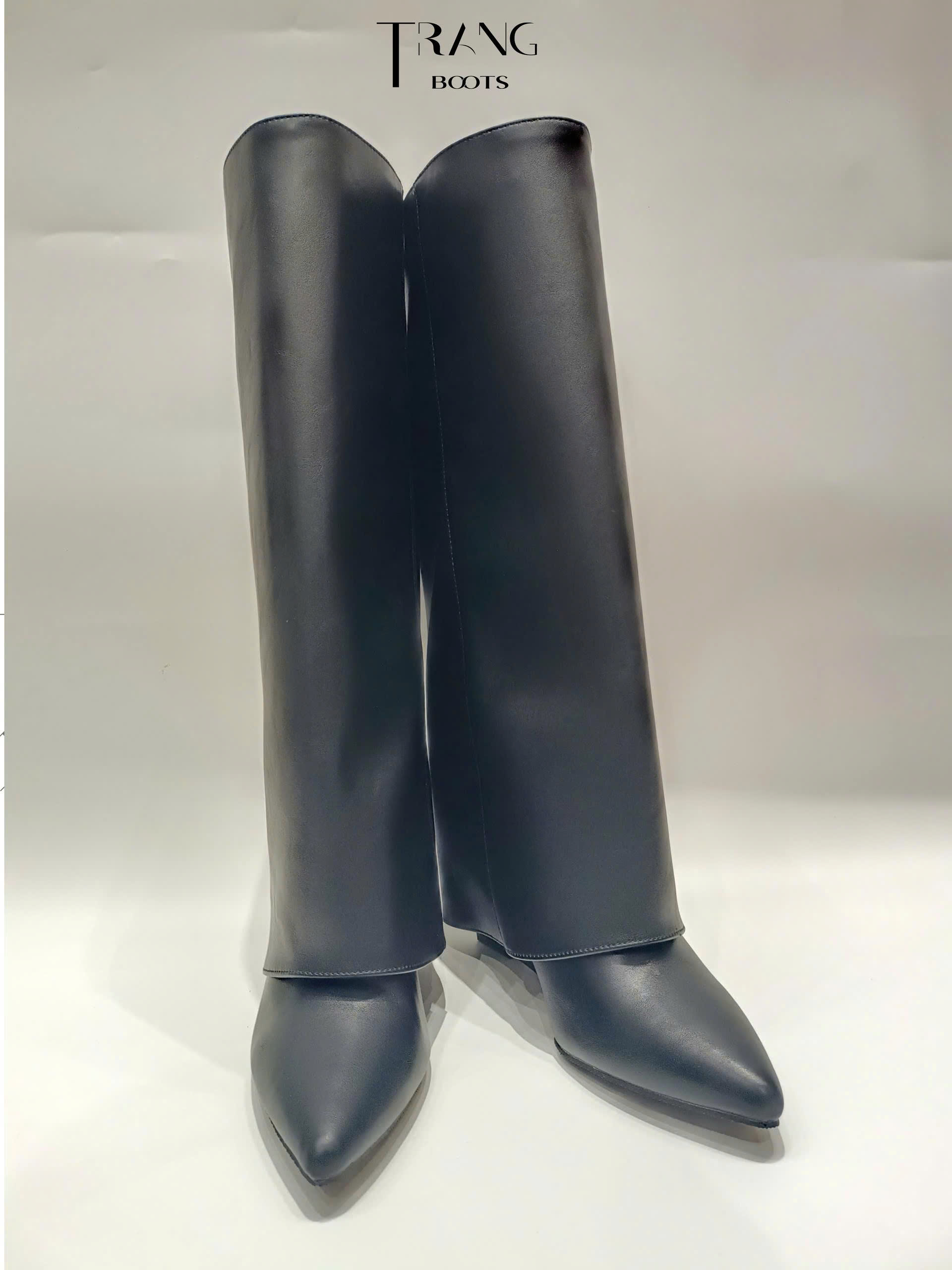 KNEE BOOTS ỐNG LẬT ĐẾ XUỒNG