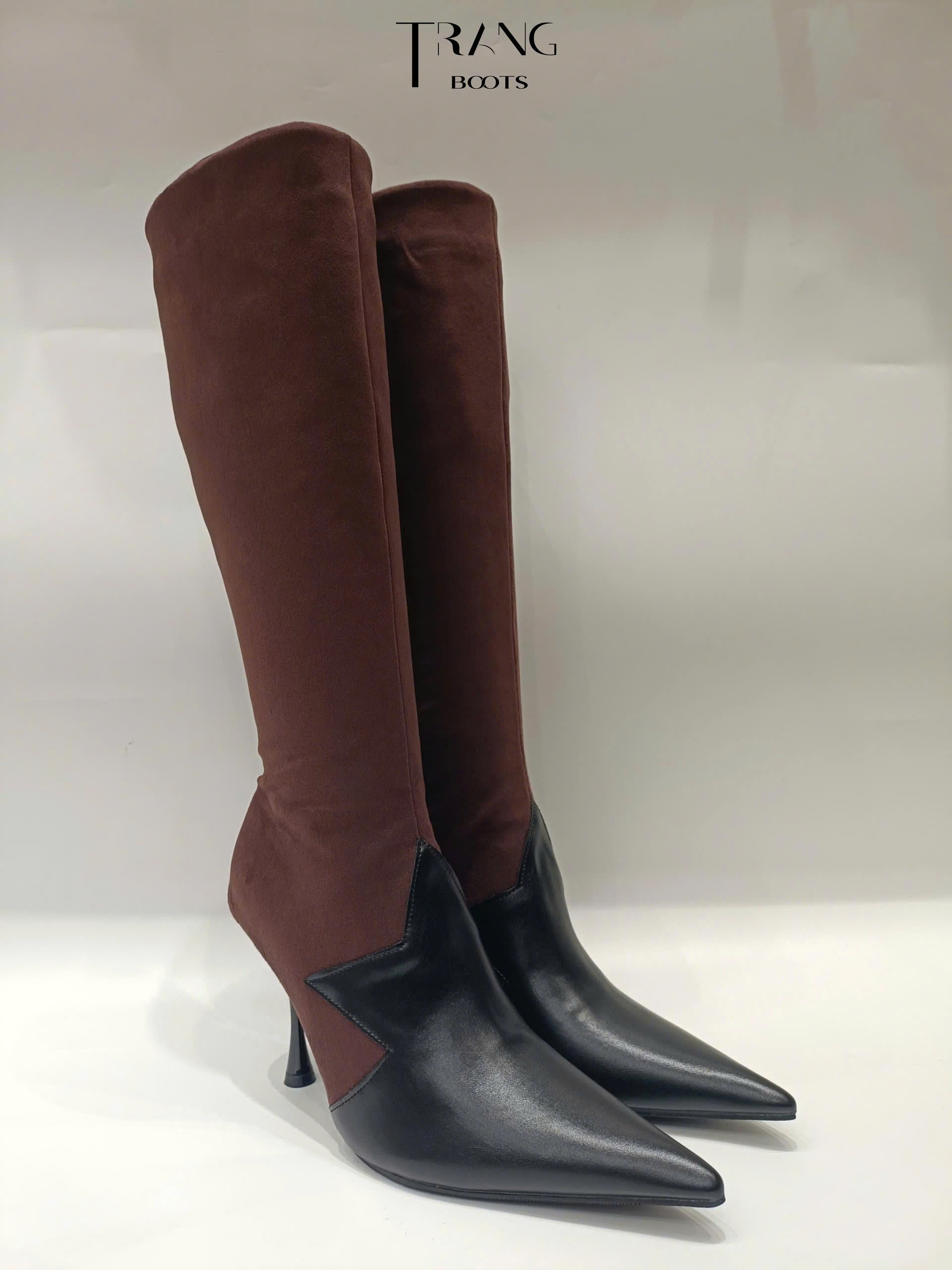 KNEE BOOTS GÓT NHỌN MŨI NGÔI SAO