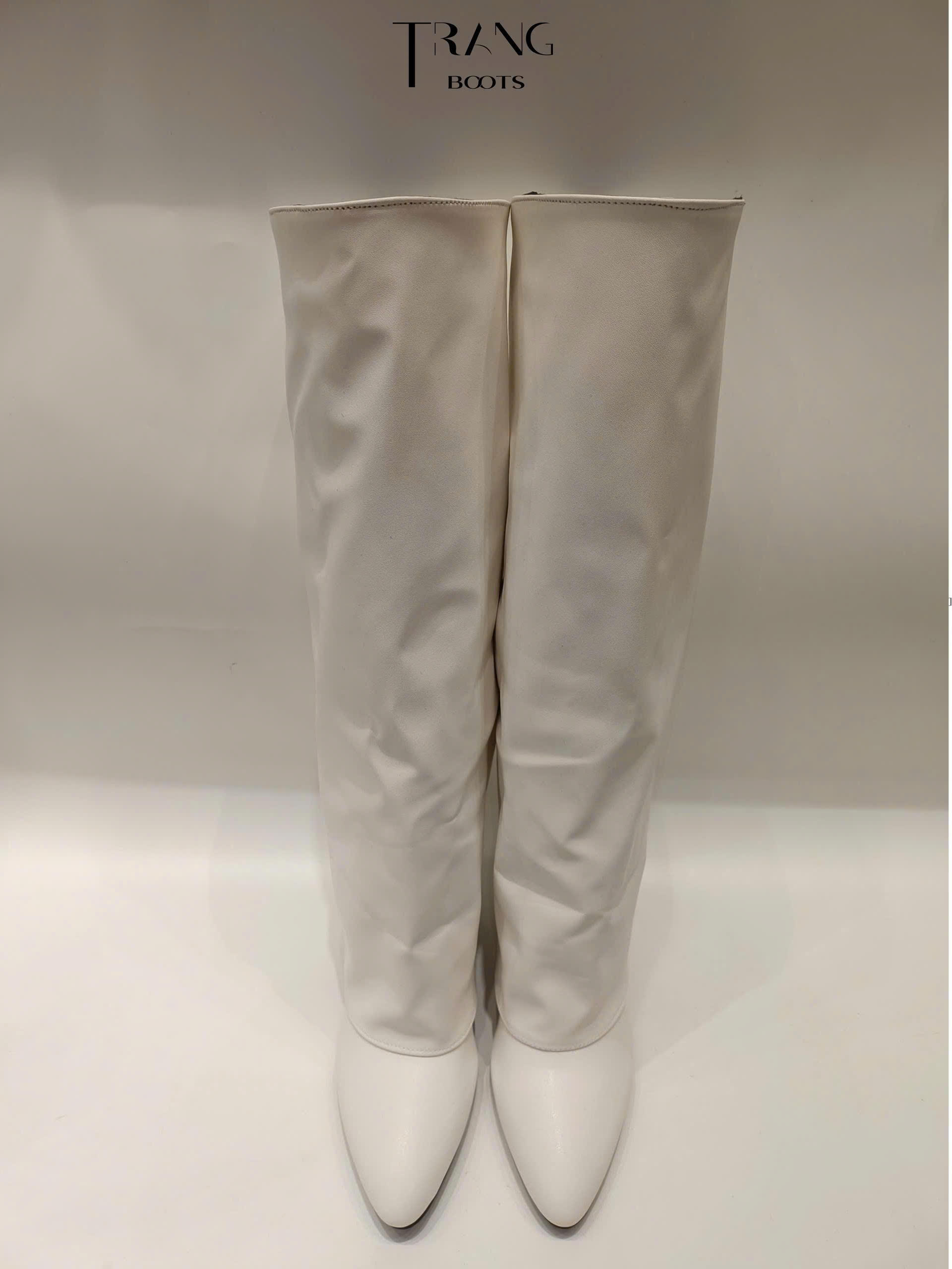 KNEE BOOTS ỐNG LẬT GÓT TRỤ