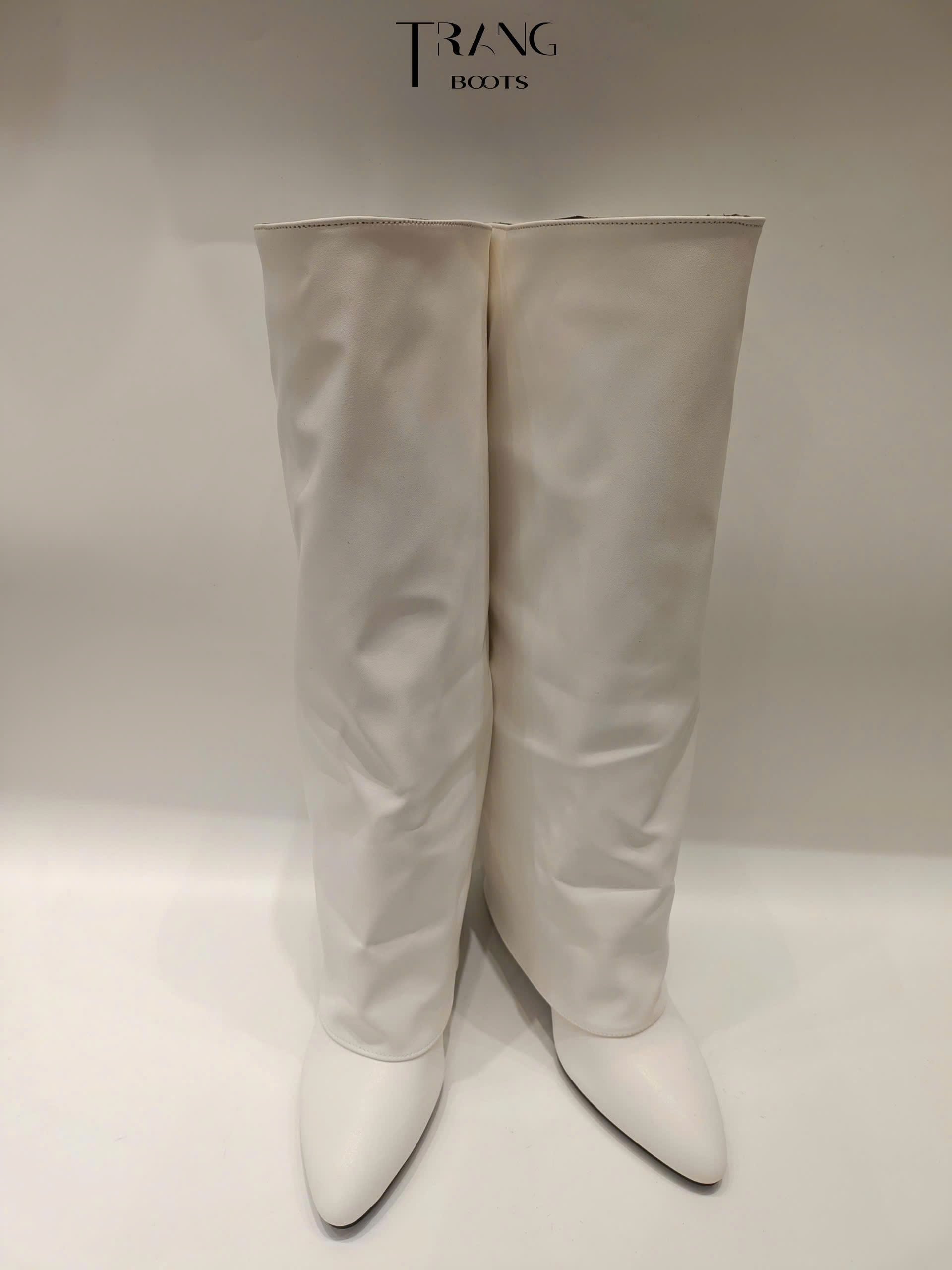KNEE BOOTS ỐNG LẬT GÓT TRỤ