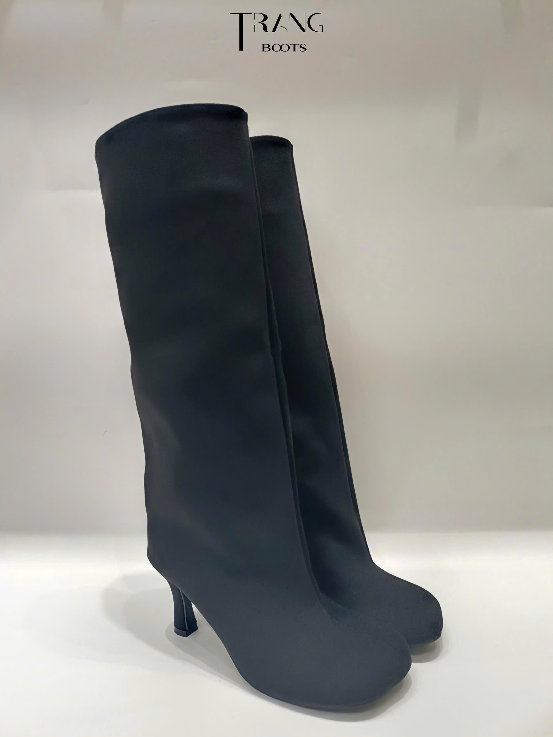 KNEE BOOTS BÍT MŨI DA LỘN