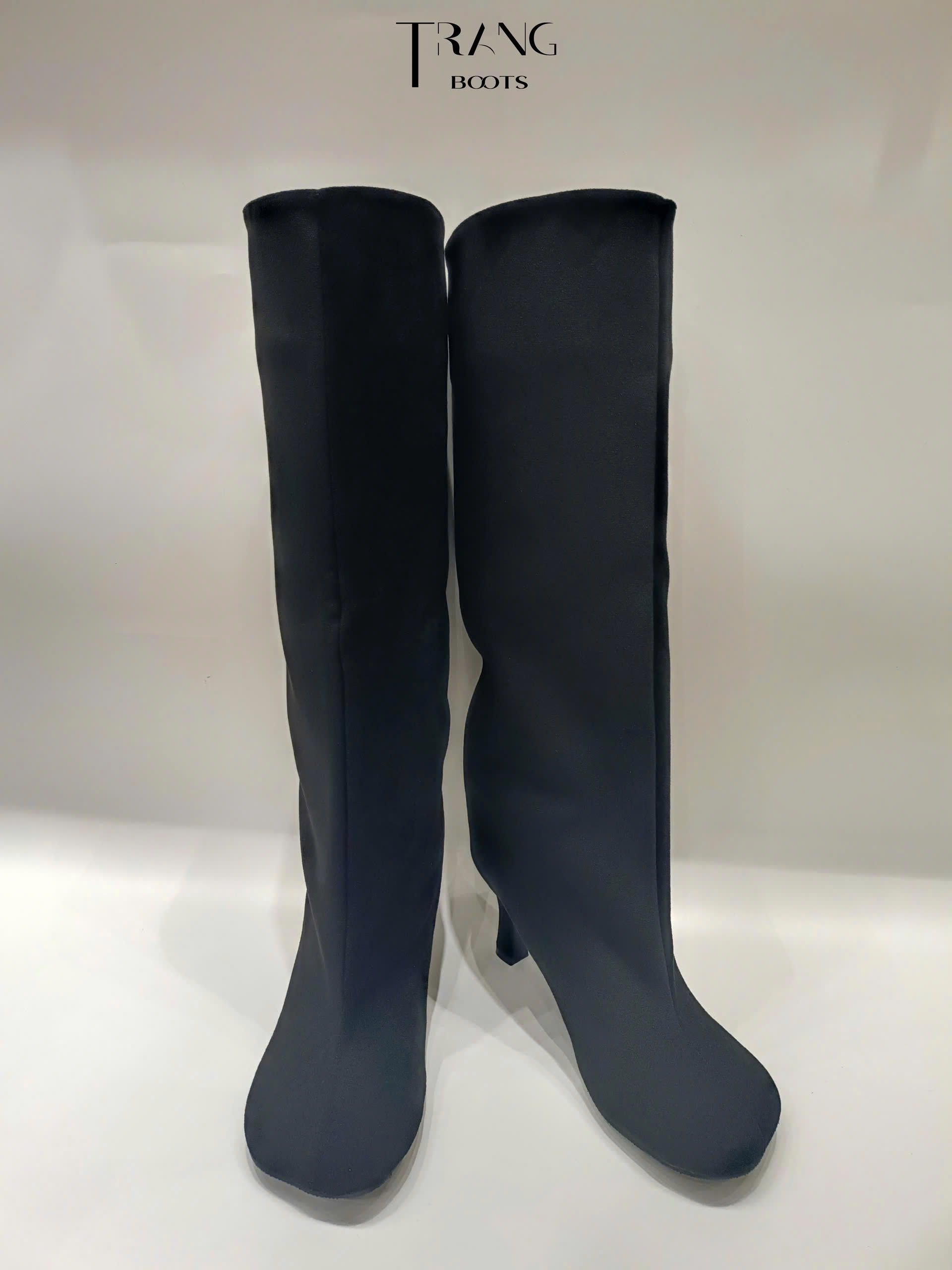 KNEE BOOTS BÍT MŨI DA LỘN