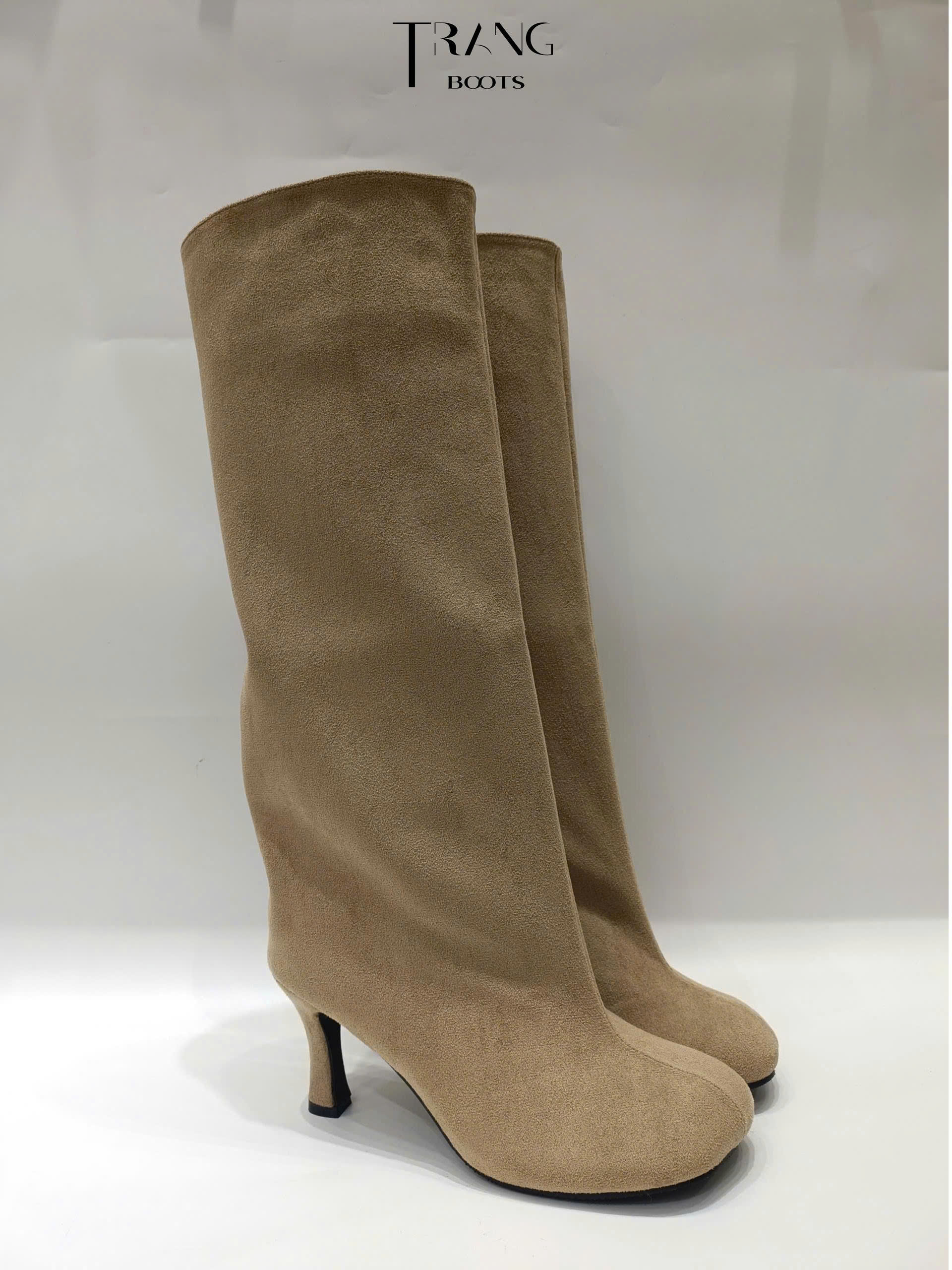 KNEE BOOTS BÍT MŨI DA LỘN