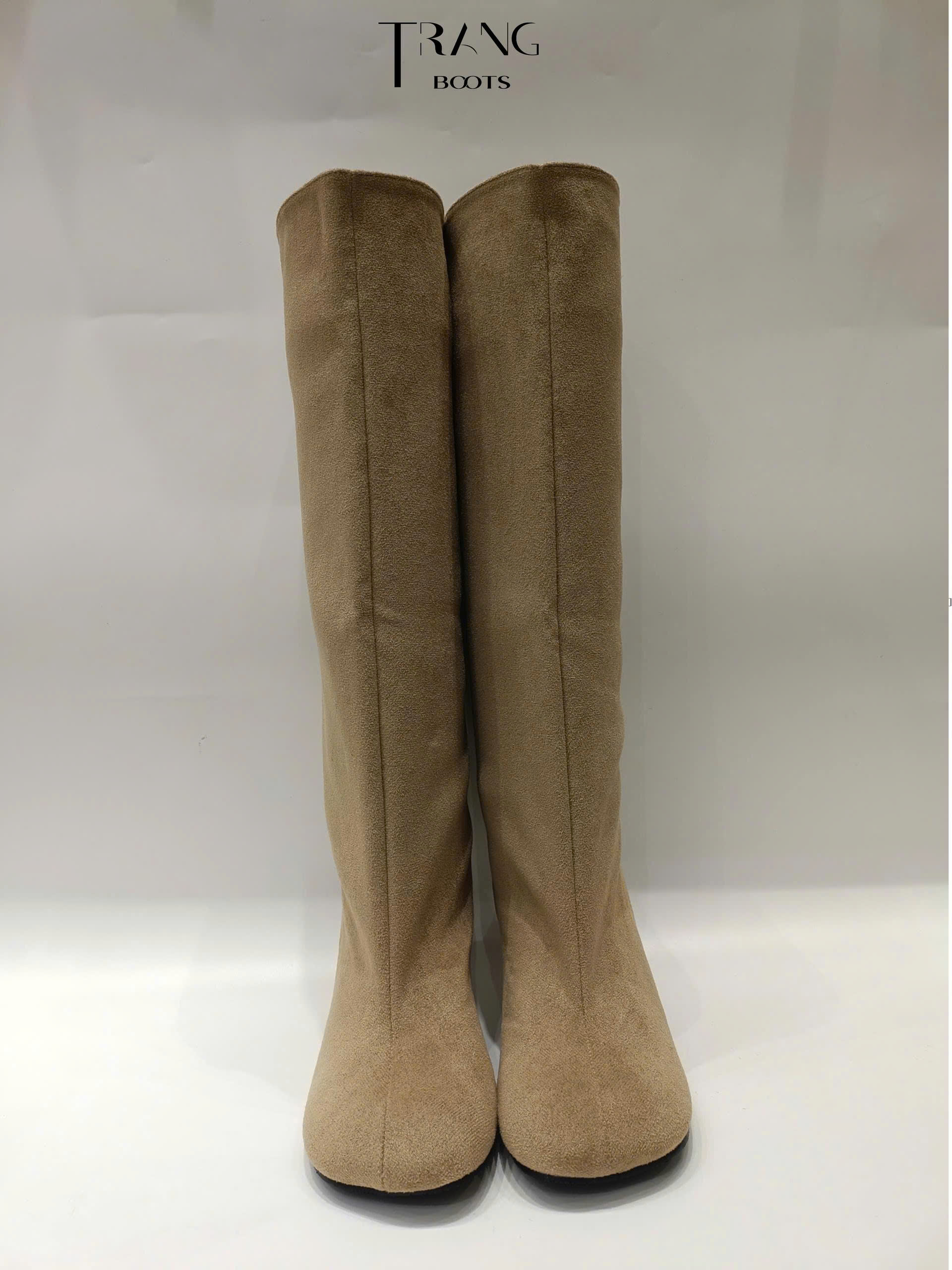 KNEE BOOTS BÍT MŨI DA LỘN