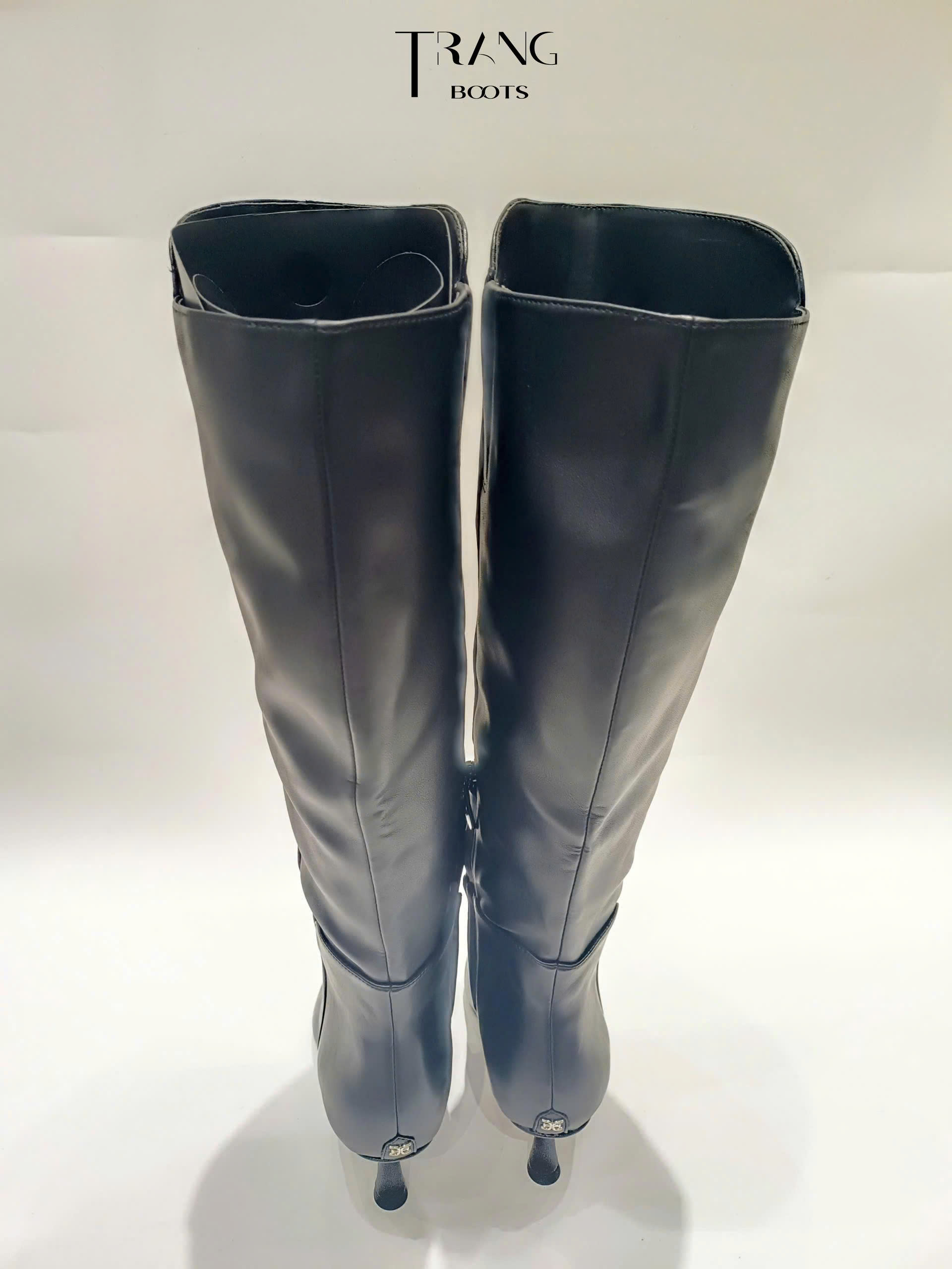 SAM EDELMAN TAYLIN LEATHER KNEE HIGH BOOTS - BLACK- BOOTS CỔ CAO DA THẬT GÓT NHỌN 6CM