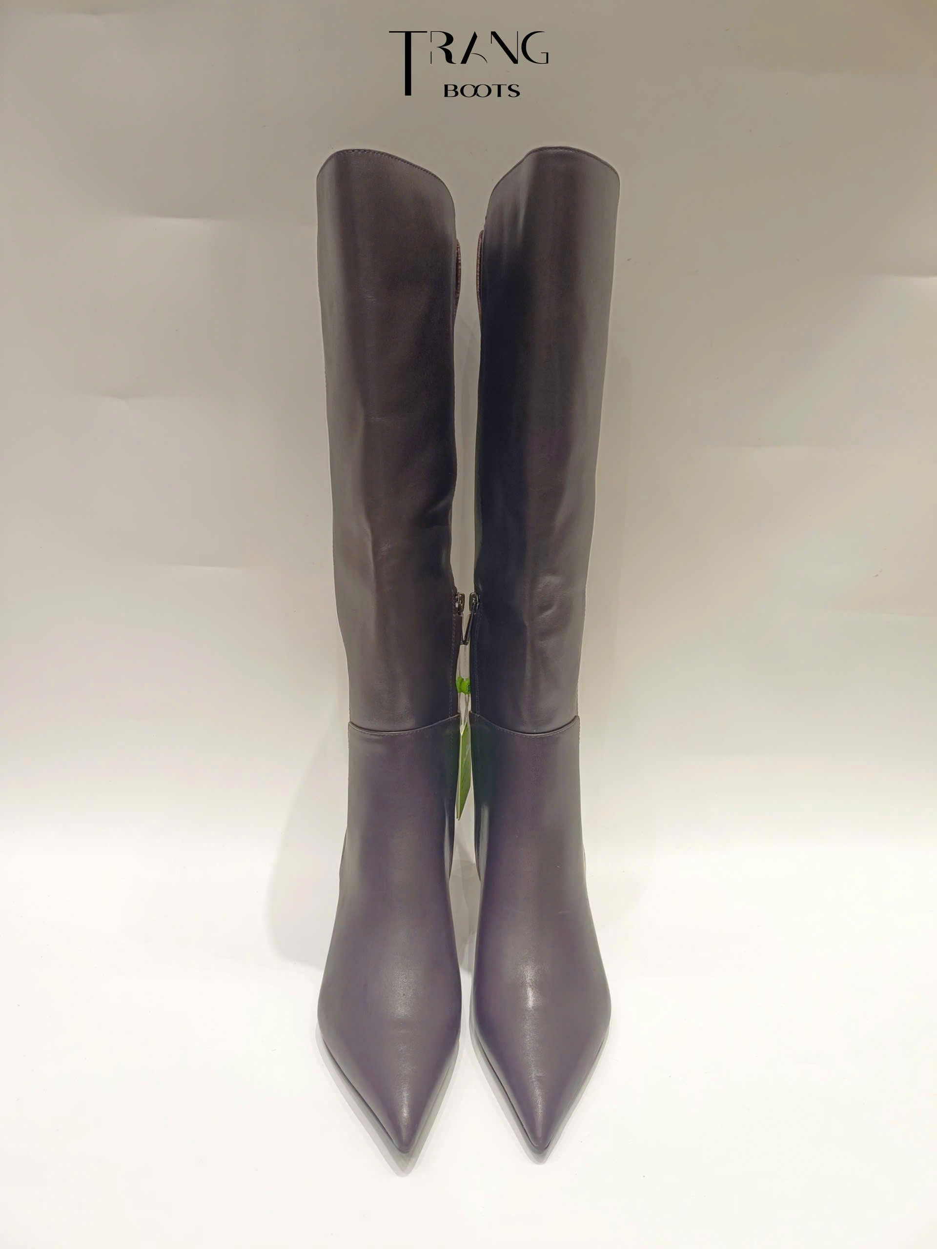 SAM EDELMAN TAYLIN LEATHER KNEE HIGH BOOTS - TAUPE- BOOTS CỔ CAO DA THẬT GÓT NHỌN 6CM