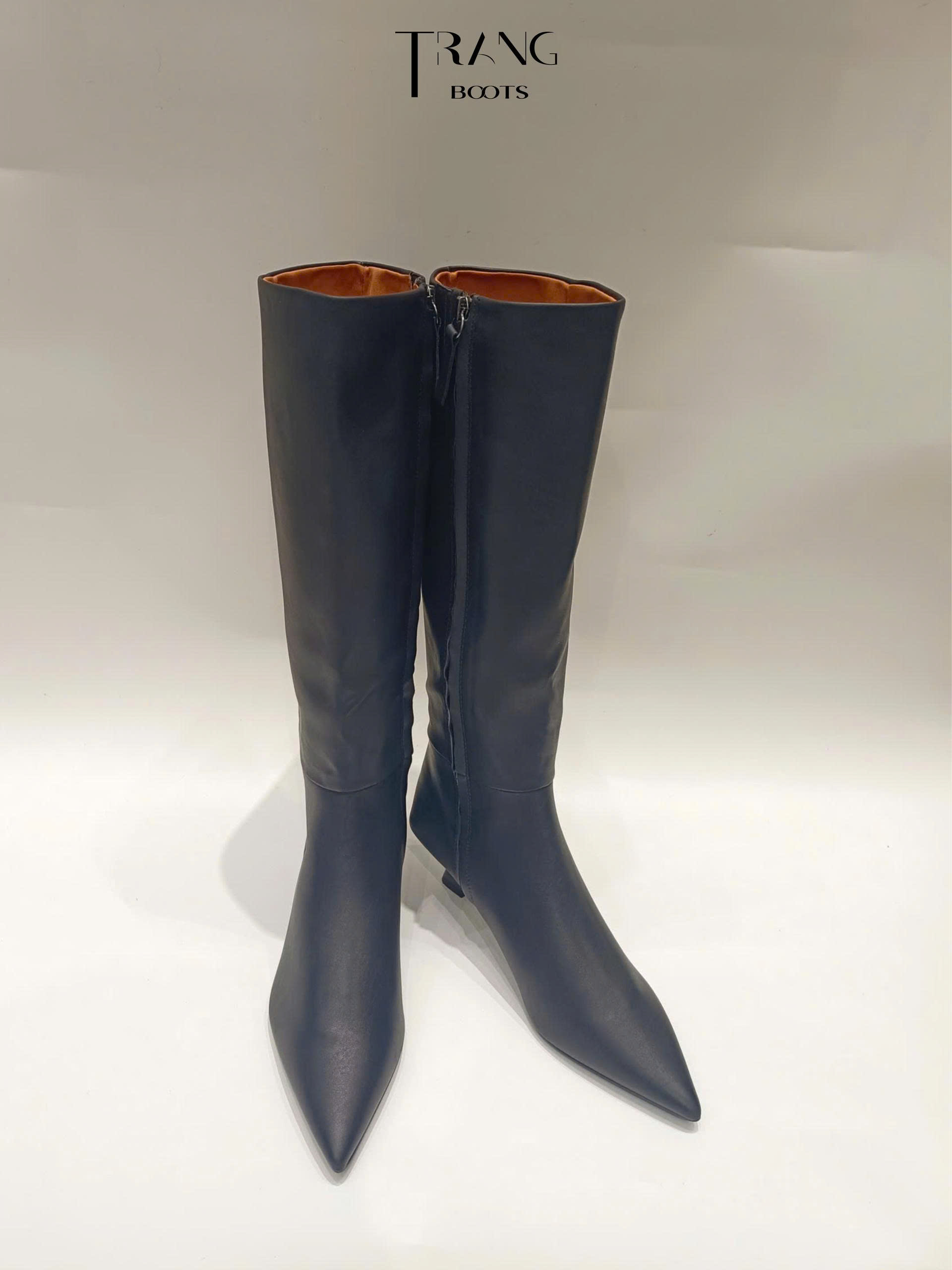 KNEE BOOTS FRANCO SARTO MŨI NHỌN GÓT NHỌN