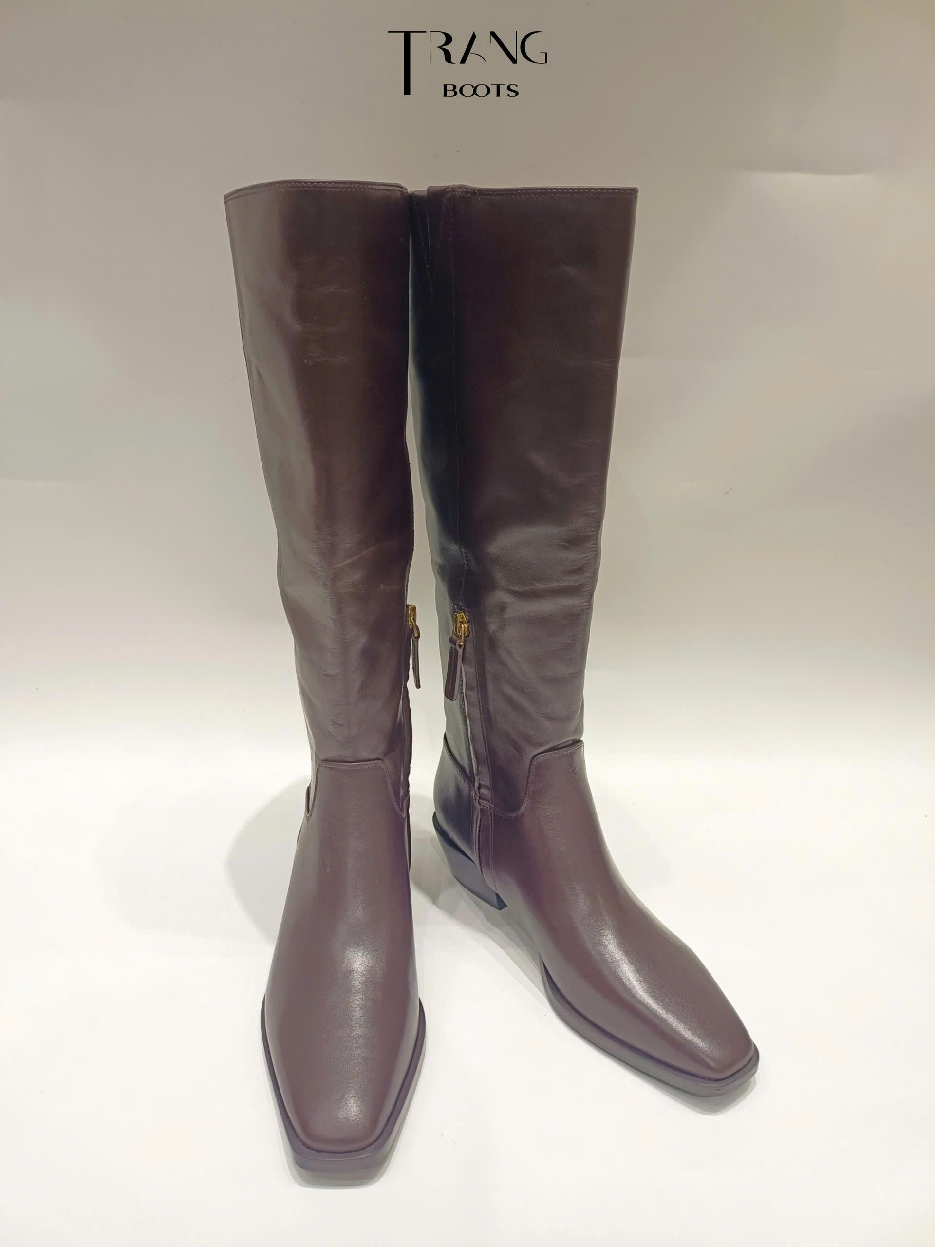 KNEE BOOTS NORDSTROM DA THẬT GÓT BỆT