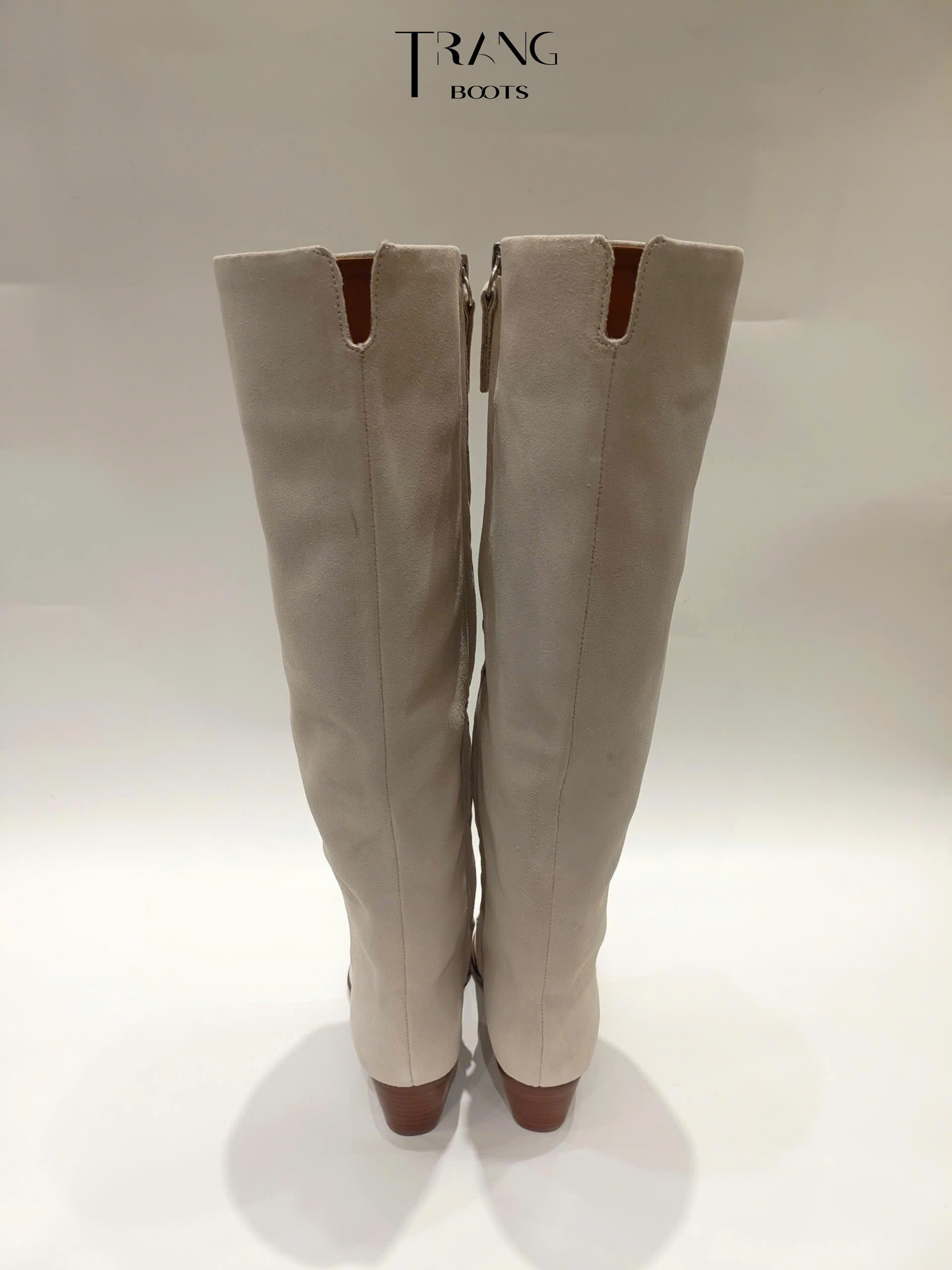 FRANCO SARTO GENEVIEVE KNEE HIGH BOOTS WOMEN - IVORY - BOOTS GỐI ĐẾ THẤP